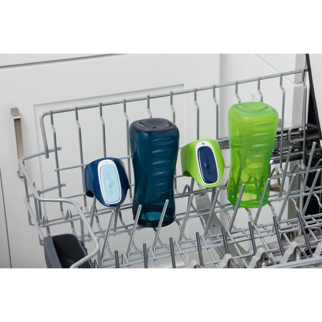 Contigo Kids Trekker Water Bottle with AUTOSEAL Lid Navy Blue and Granny Smith Green, 14 fl oz., 2-pack - MXXJ