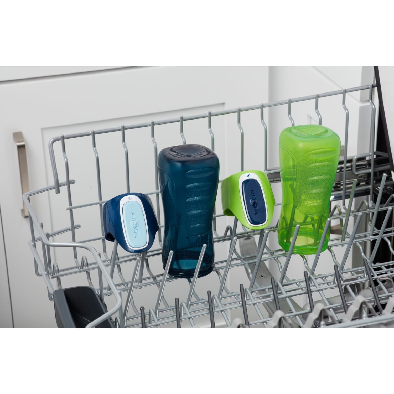 Contigo Kids Trekker Water Bottle with AUTOSEAL Lid Navy Blue and Granny Smith Green, 14 fl oz., 2-pack - MXXJ