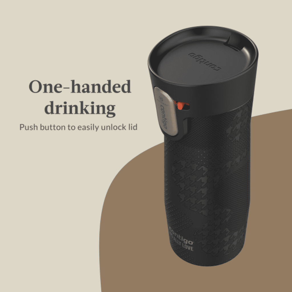 Contigo x Ally Love Autoseal West Loop Vacuum-Insulated Stainless Steel Travel Mug with Easy-Clean Lid, 16 oz, Stellar Jay - HHS3