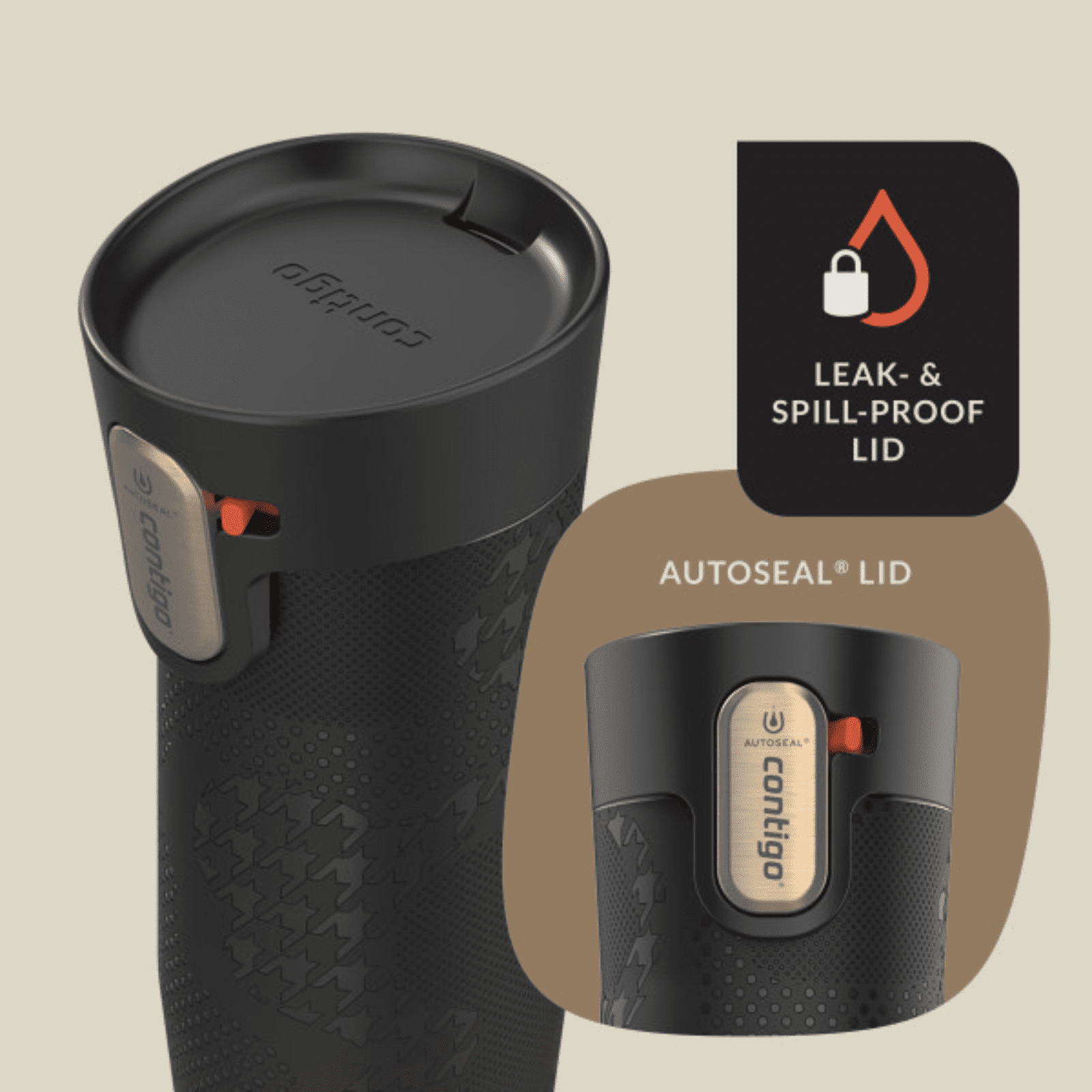 Contigo x Ally Love Autoseal West Loop Vacuum-Insulated Stainless Steel Travel Mug with Easy-Clean Lid, 16 oz, Stellar Jay - HHS3