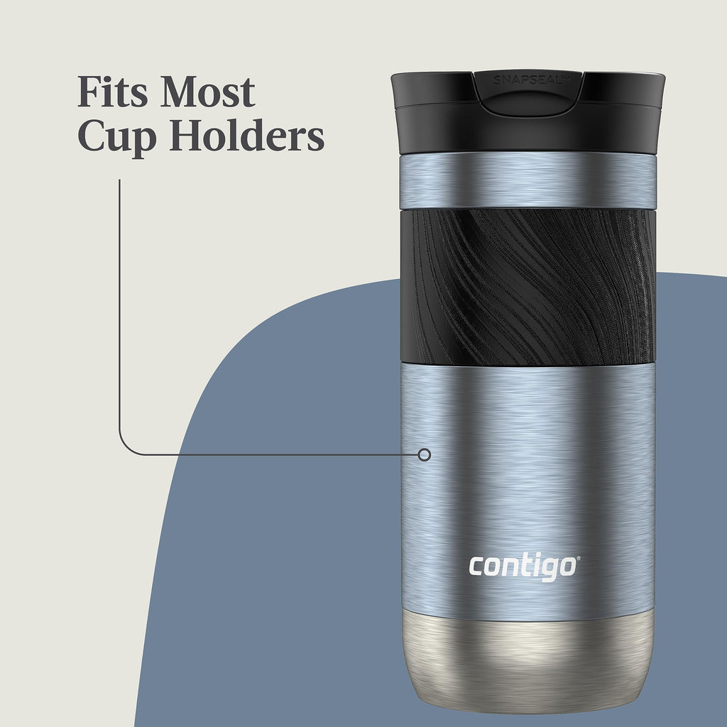 Contigo Byron 2.0 Stainless Steel Travel Mug with SNAPSEAL Lid and Grip, 16oz. - KF8J