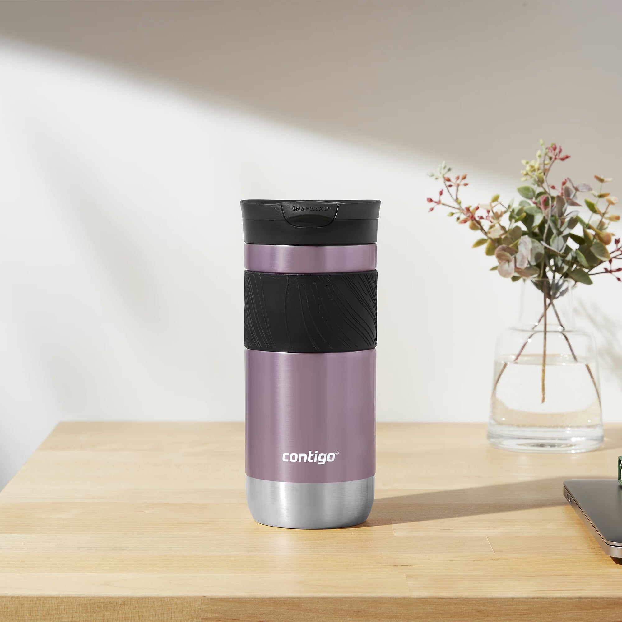 Contigo Byron 2.0 Stainless Steel Travel Mug with SNAPSEAL Lid and Grip, 16oz. - KF8J