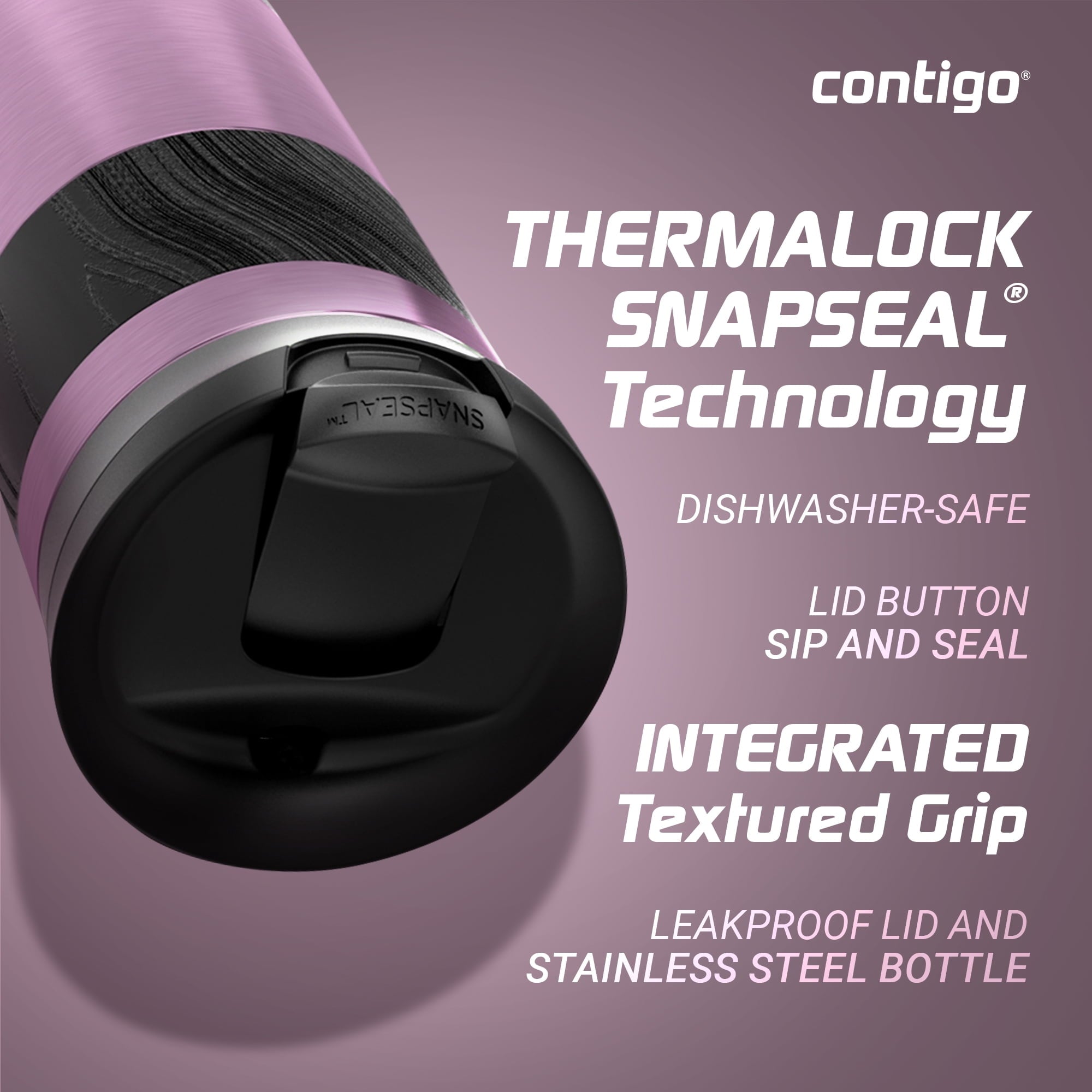 Contigo Byron 2.0 Stainless Steel Travel Mug with SNAPSEAL Lid and Grip, 16oz. - KF8J