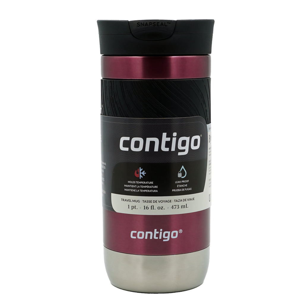Contigo Byron 2.0 Stainless Steel Travel Mug with SNAPSEAL Lid and Grip, 16oz. - KF8J