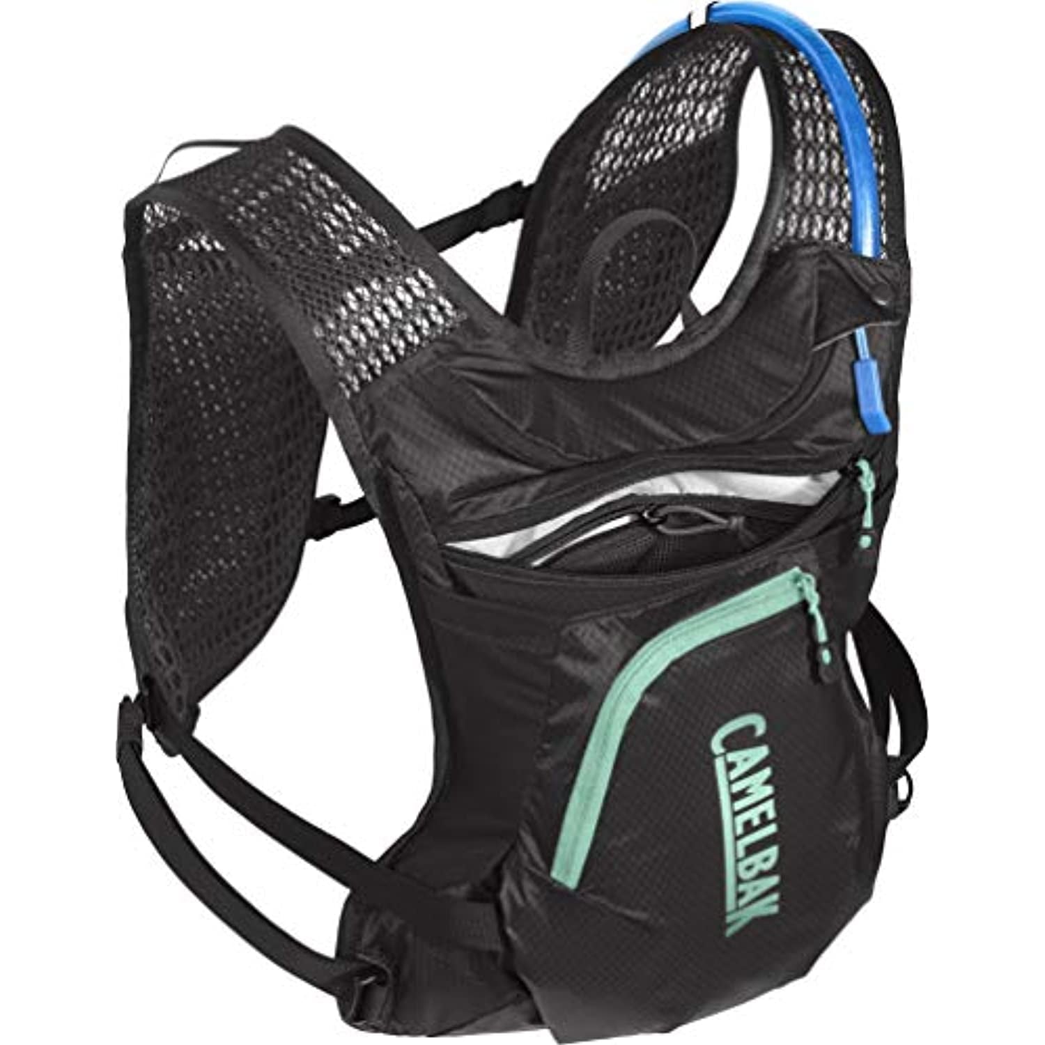 CamelBak Women's Chase Bike Vest 50oz - Hydration Vest - Easy Access Pockets, Black/Mint - KFFO