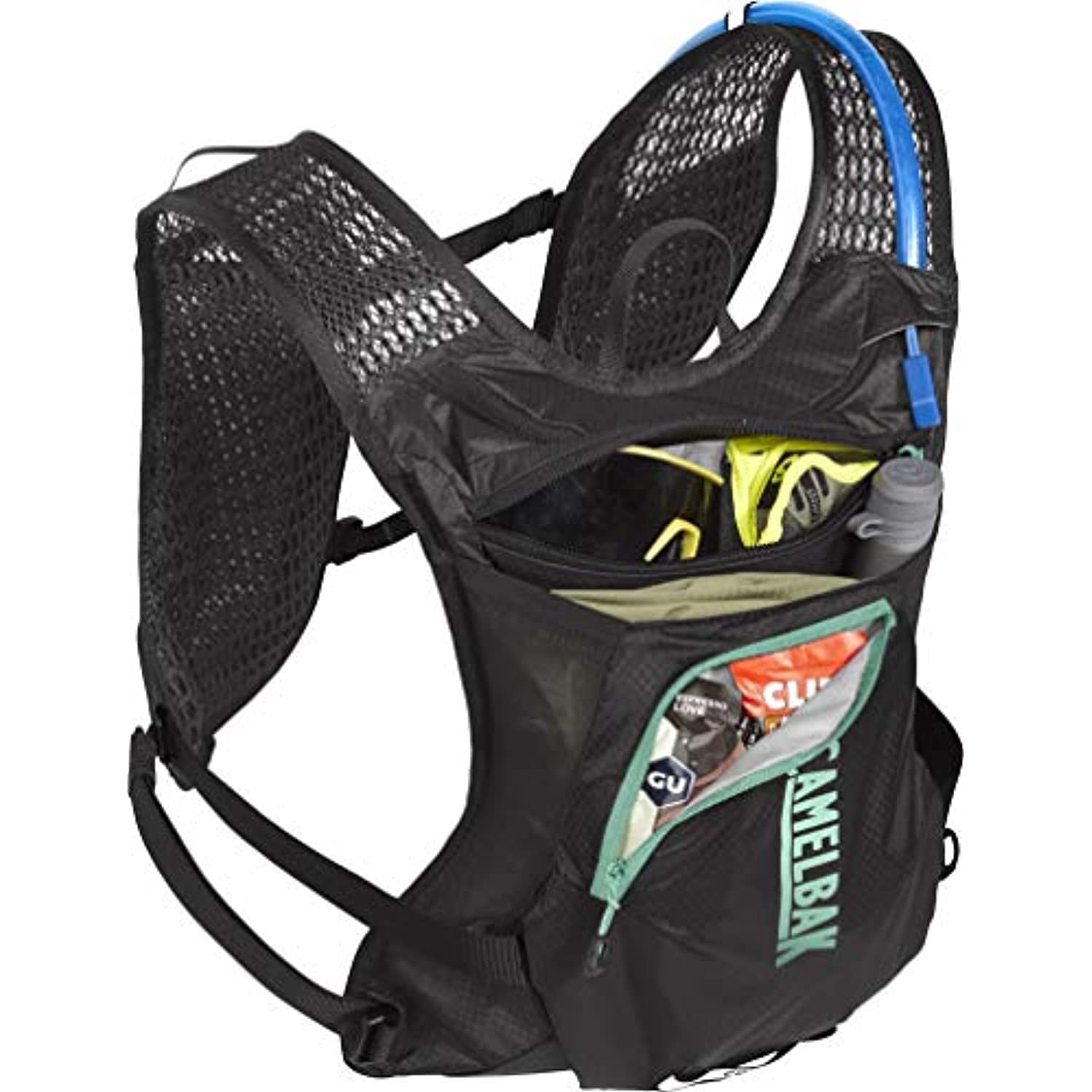 CamelBak Women's Chase Bike Vest 50oz - Hydration Vest - Easy Access Pockets, Black/Mint - KFFO