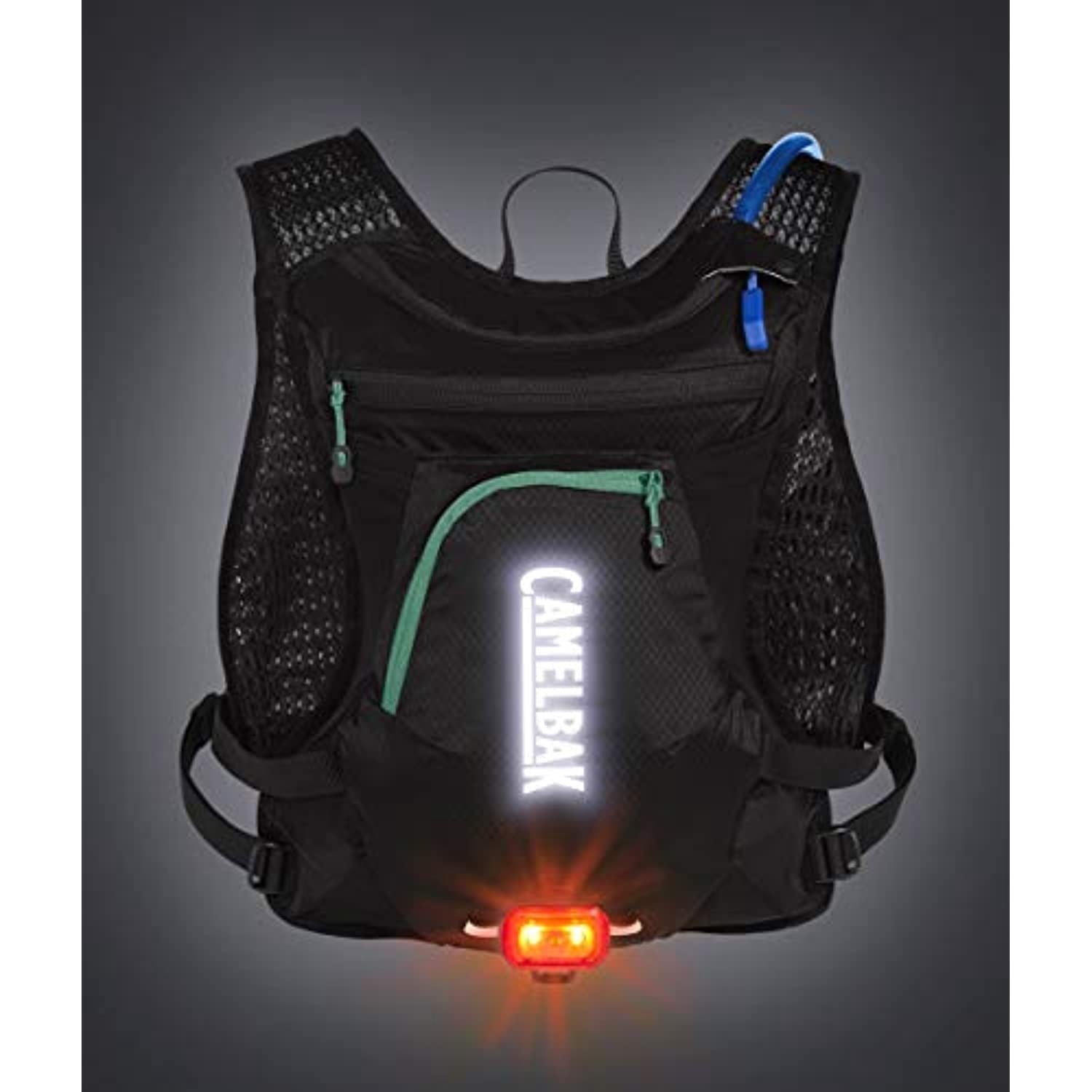 CamelBak Women's Chase Bike Vest 50oz - Hydration Vest - Easy Access Pockets, Black/Mint - KFFO