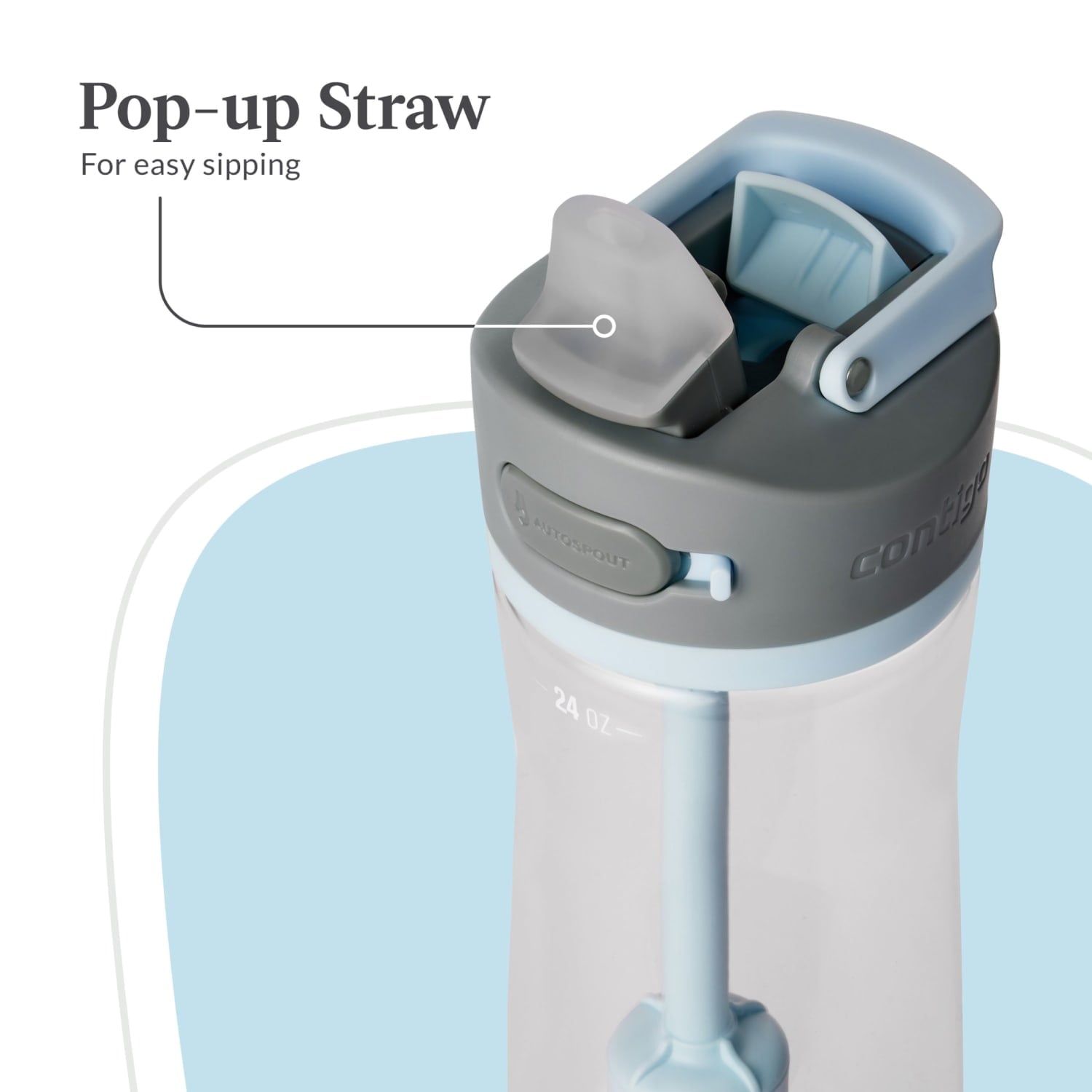 Contigo 24 oz. Wells Plastic Filter Water Bottle - Salt - JVO1