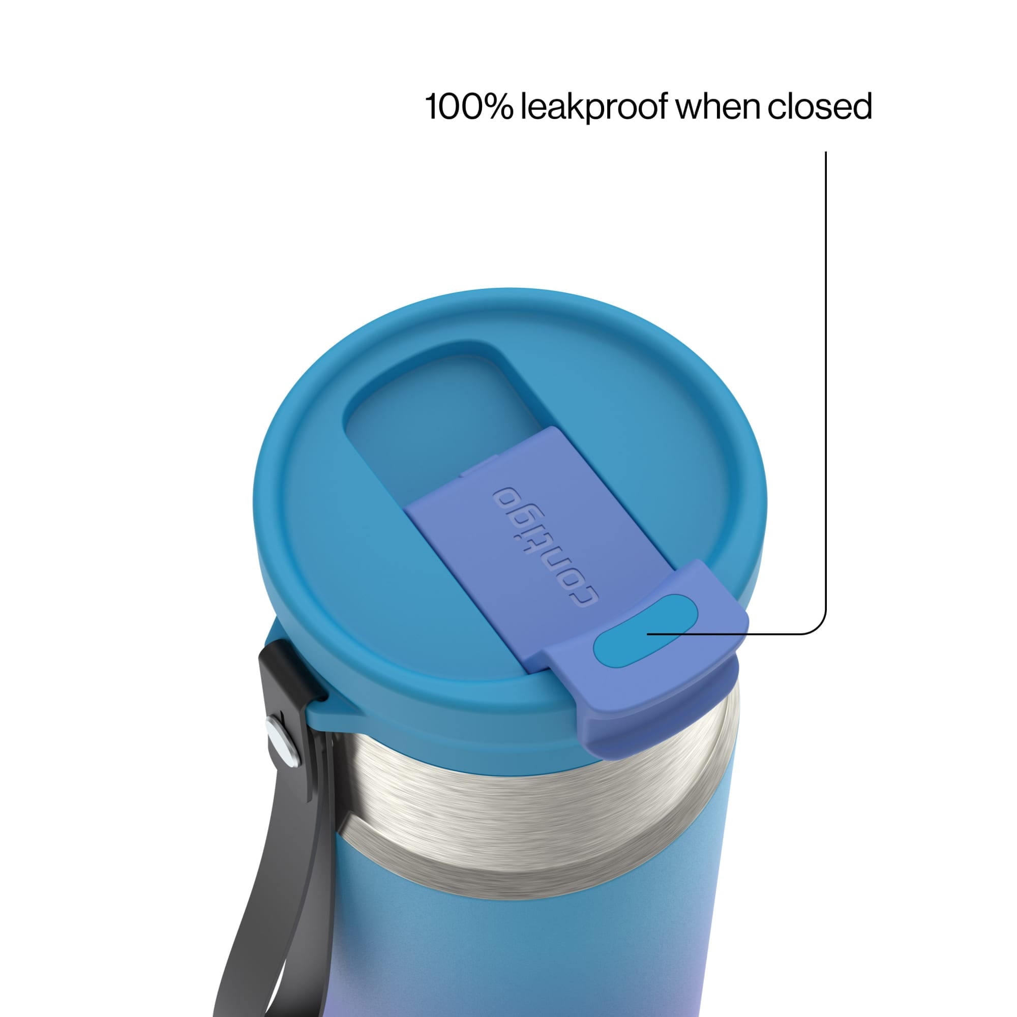 Contigo DualSip 16 oz Compact Leakproof Insulated Water Bottle with 2-Way Lid - XZVD