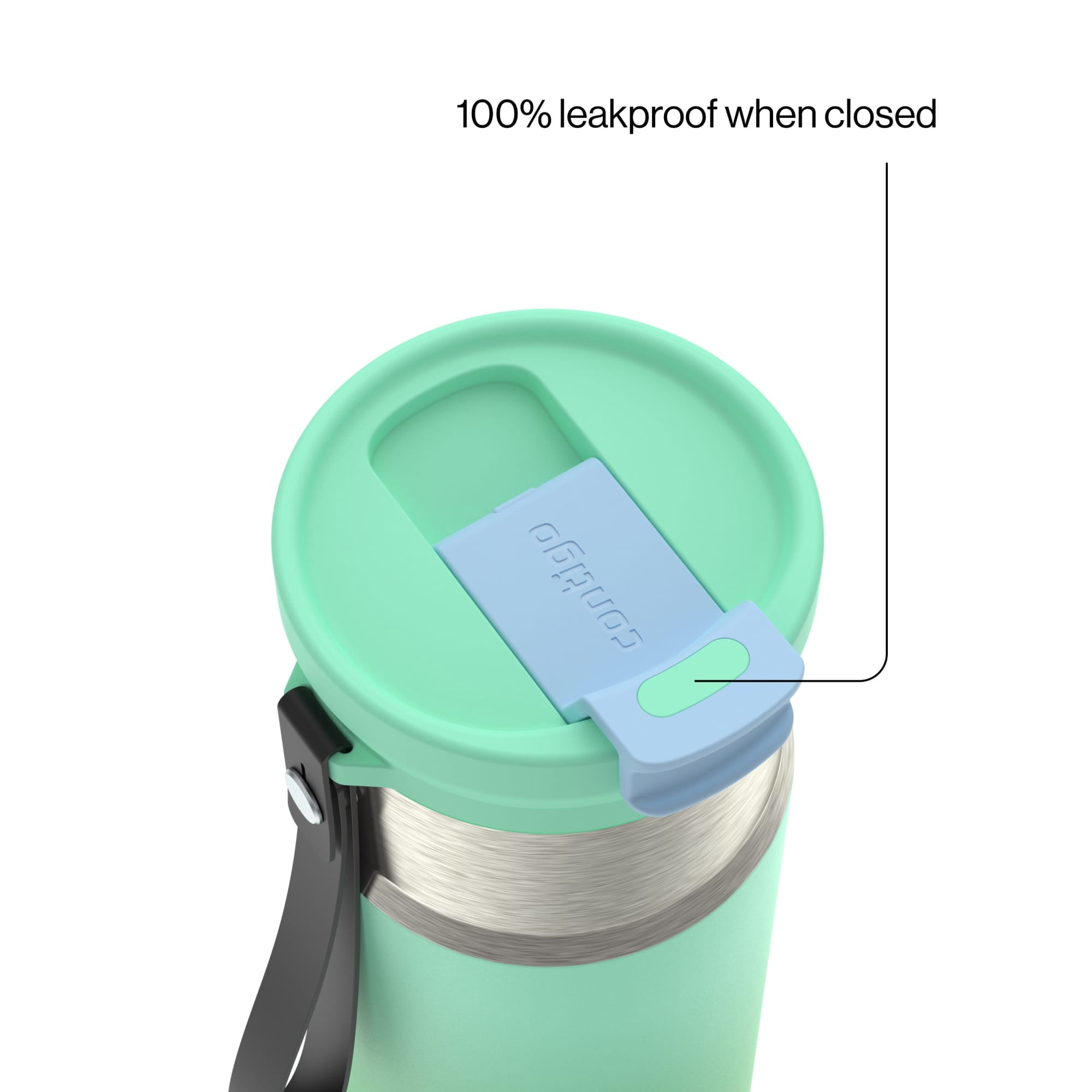 Contigo DualSip 16 oz Compact Leakproof Insulated Water Bottle with 2-Way Lid - XZVD