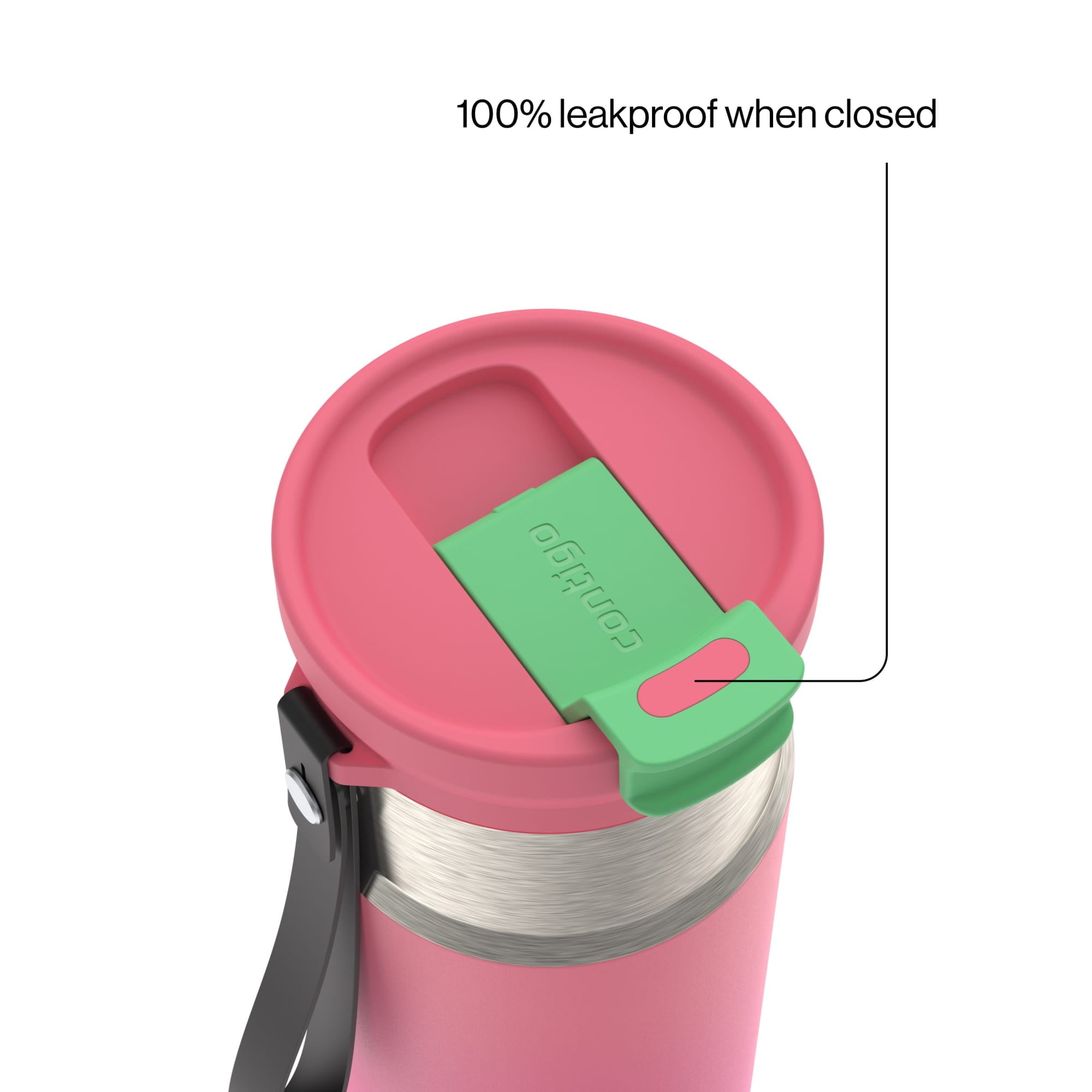 Contigo DualSip 16 oz Compact Leakproof Insulated Water Bottle with 2-Way Lid - XZVD