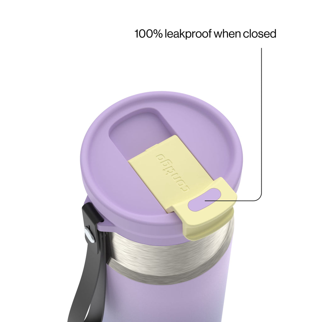 Contigo DualSip 16 oz Compact Leakproof Insulated Water Bottle with 2-Way Lid - XZVD
