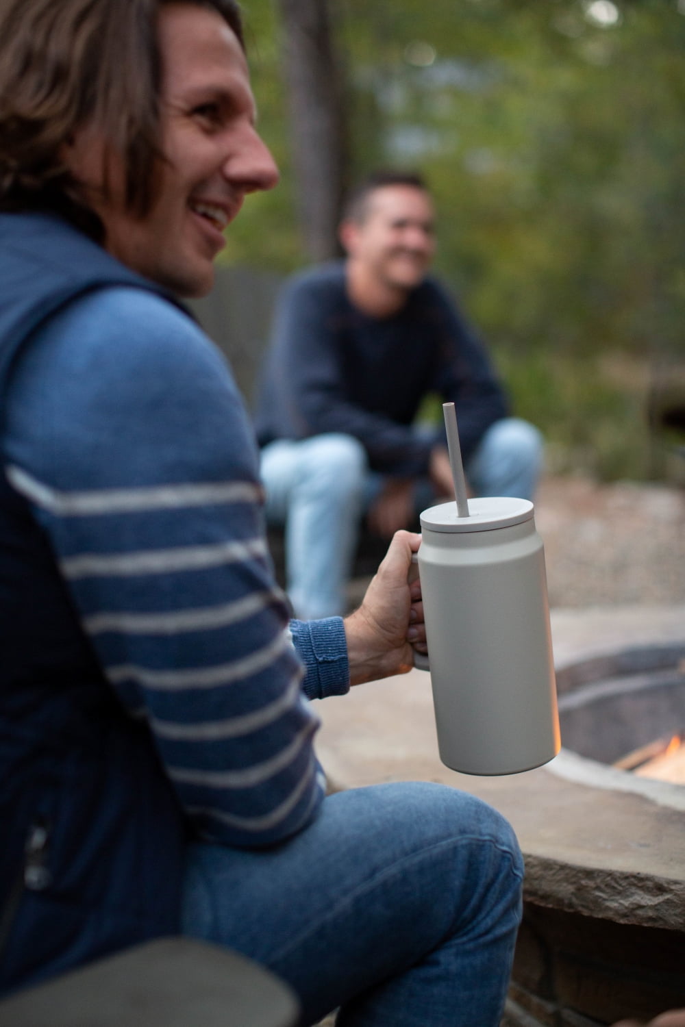 Simple Modern 50 fl oz Insulated Stainless Steel Trek Tumbler with Straw Lid | Midnight Black - WQTV