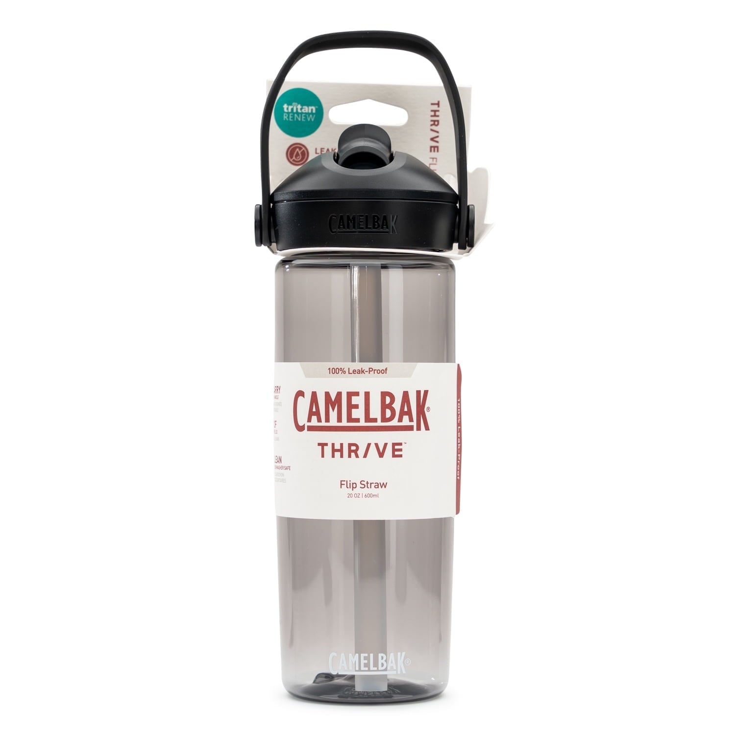 Camelbak Thrive Flip Straw 20oz Water Bottle, Charcoal - CXWY