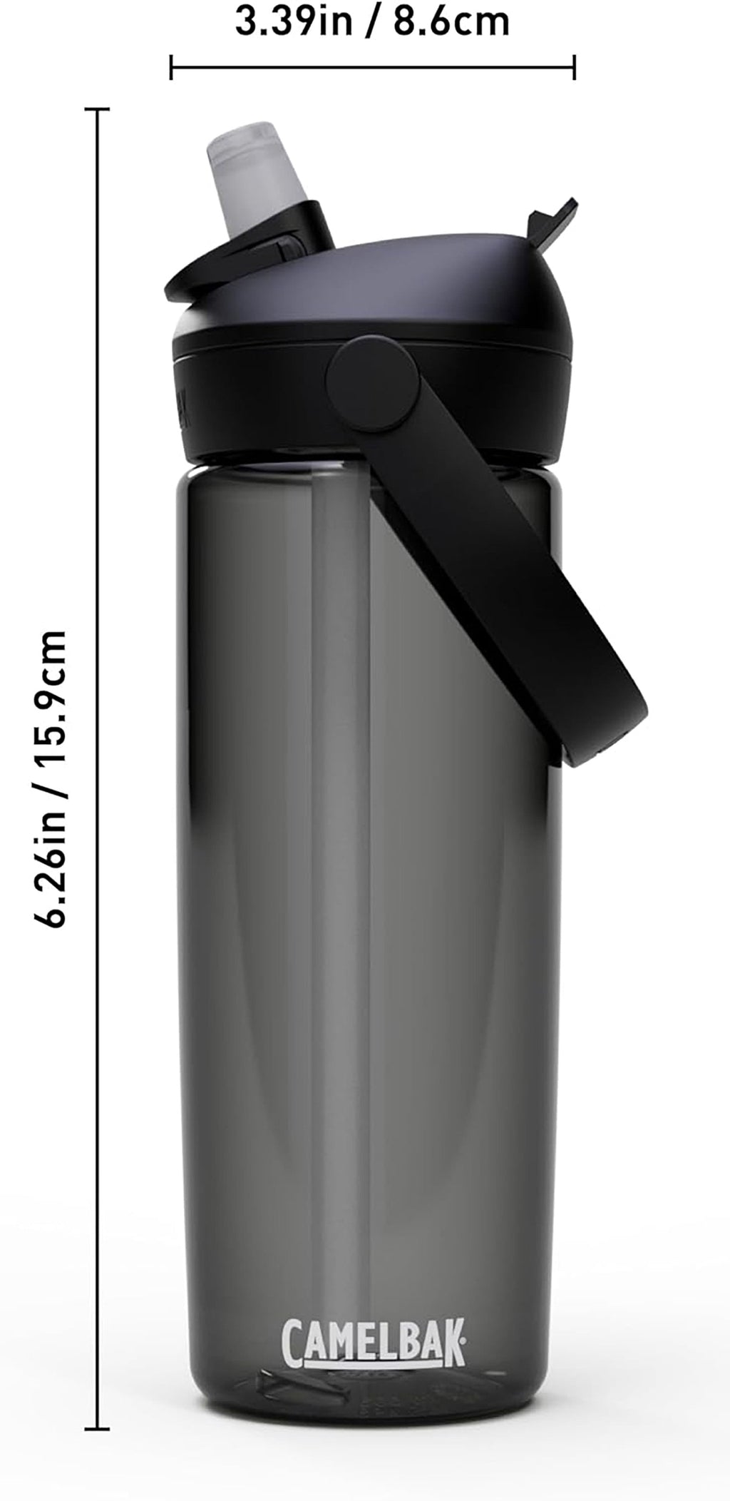Camelbak Thrive Flip Straw 20oz Water Bottle, Charcoal - CXWY