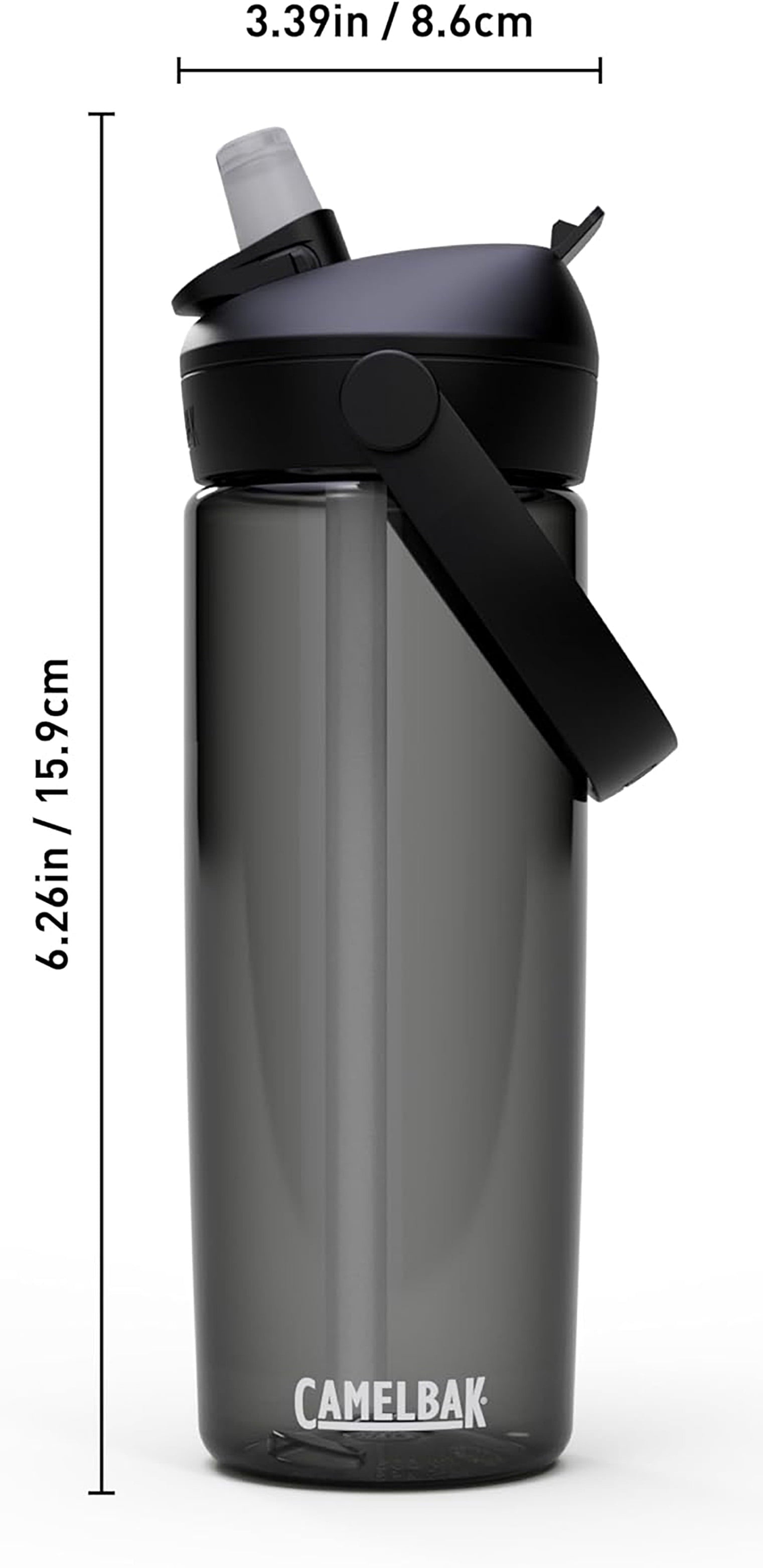 Camelbak Thrive Flip Straw 20oz Water Bottle, Charcoal - CXWY
