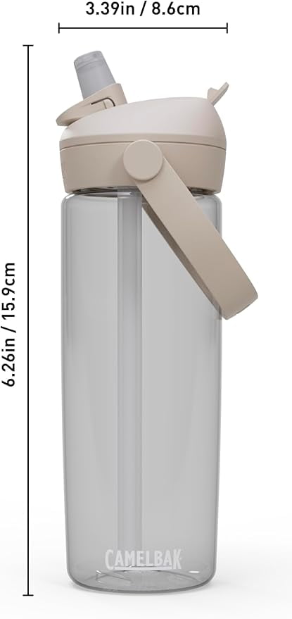 Camelbak Thrive Flip Straw 20oz Water Bottle, Charcoal - CXWY