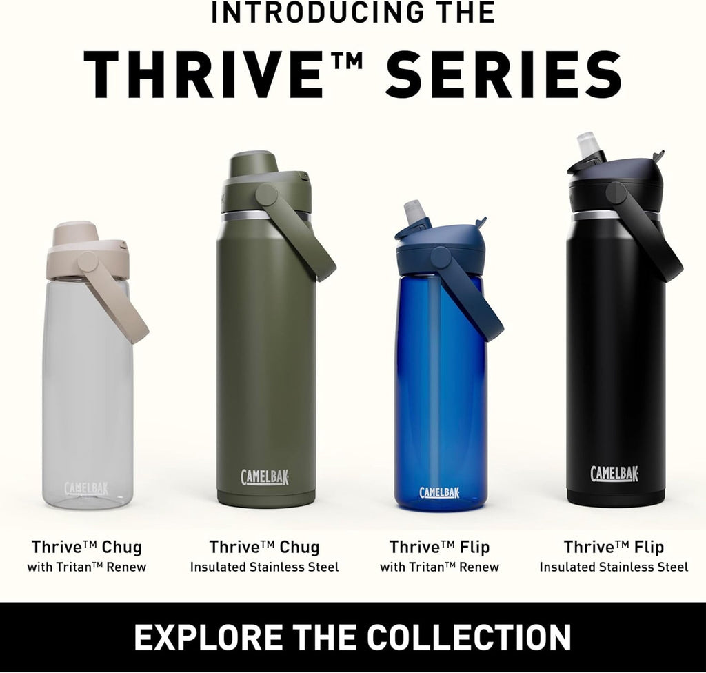 Camelbak Thrive Flip Straw 20oz Water Bottle, Charcoal - CXWY