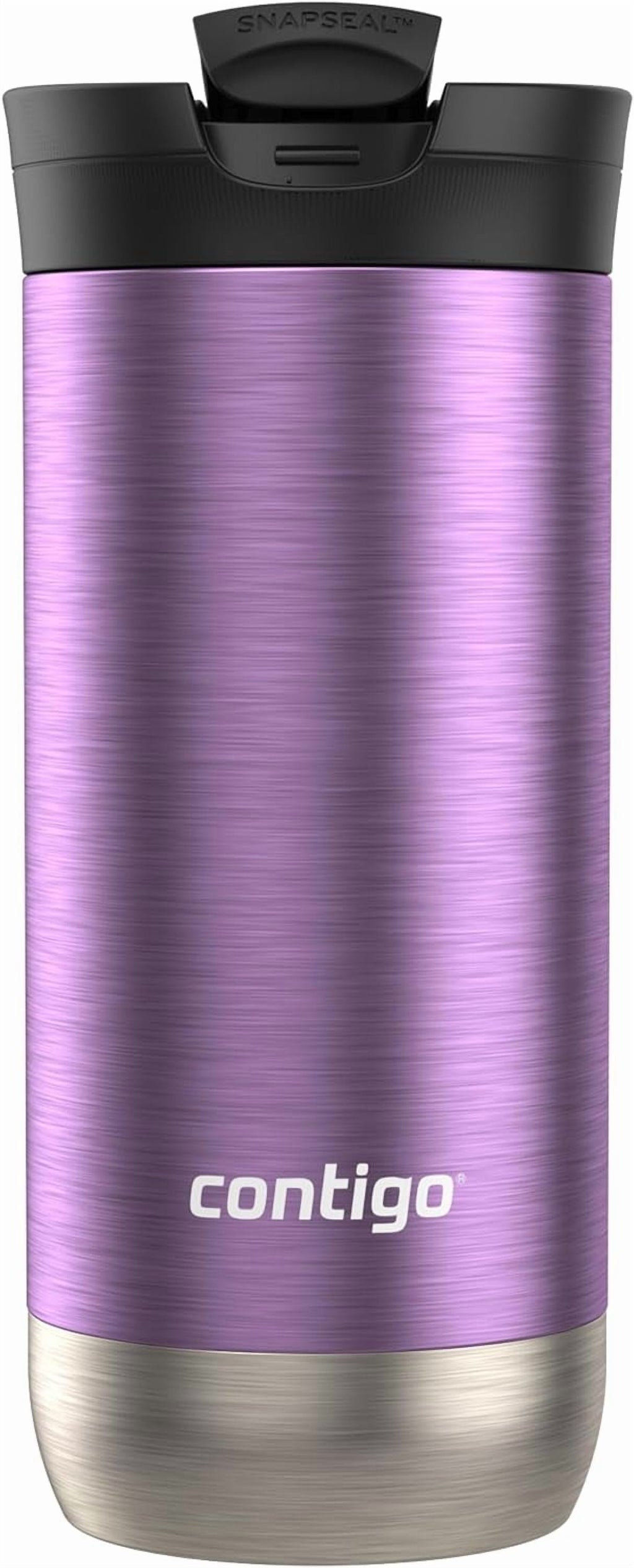 Contigo Huron SnapSeal Insulated Travel Tumbler, Purple Panzy Color 16 oz (473 mL) - B3JH