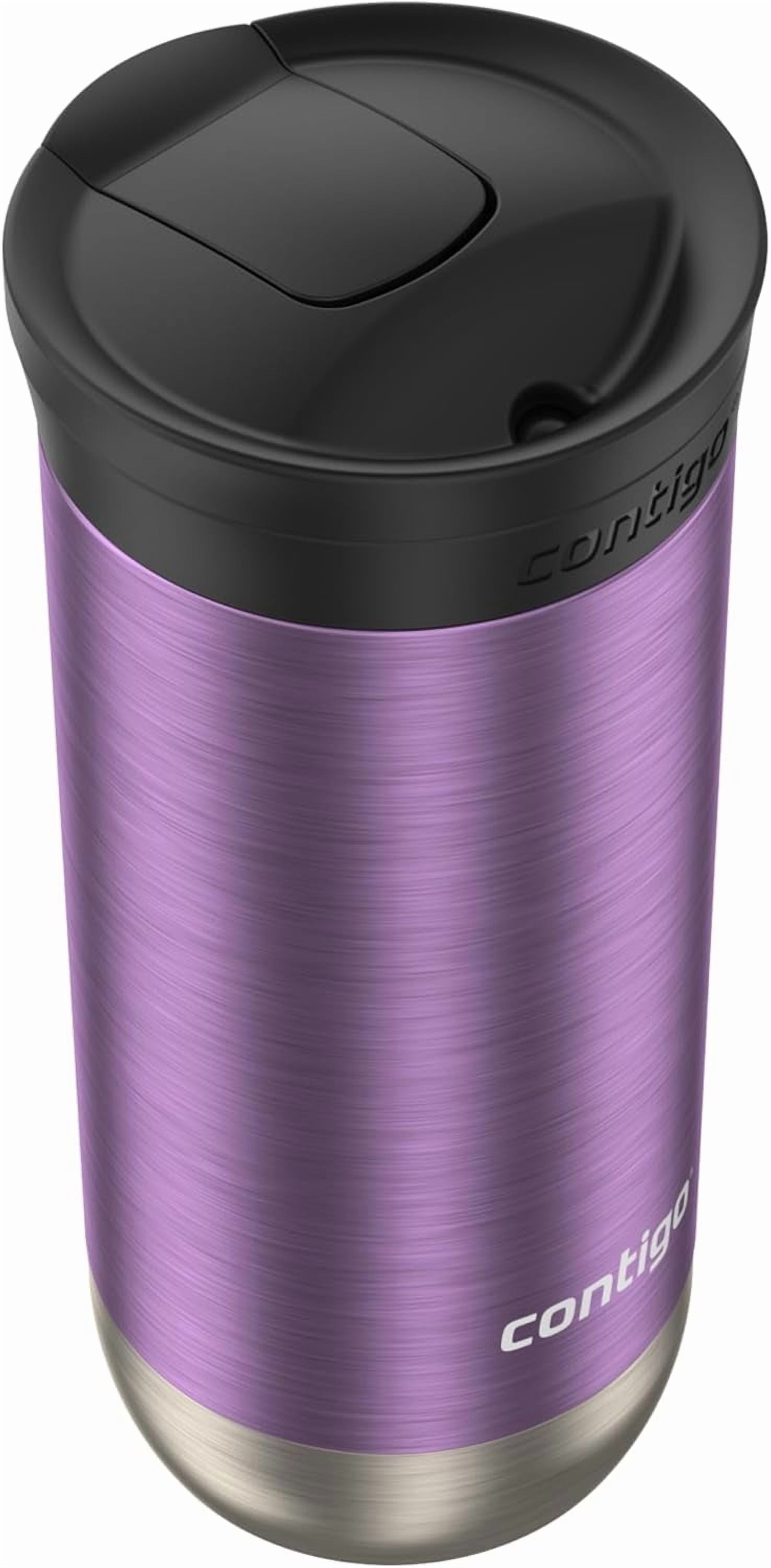 Contigo Huron SnapSeal Insulated Travel Tumbler, Purple Panzy Color 16 oz (473 mL) - B3JH
