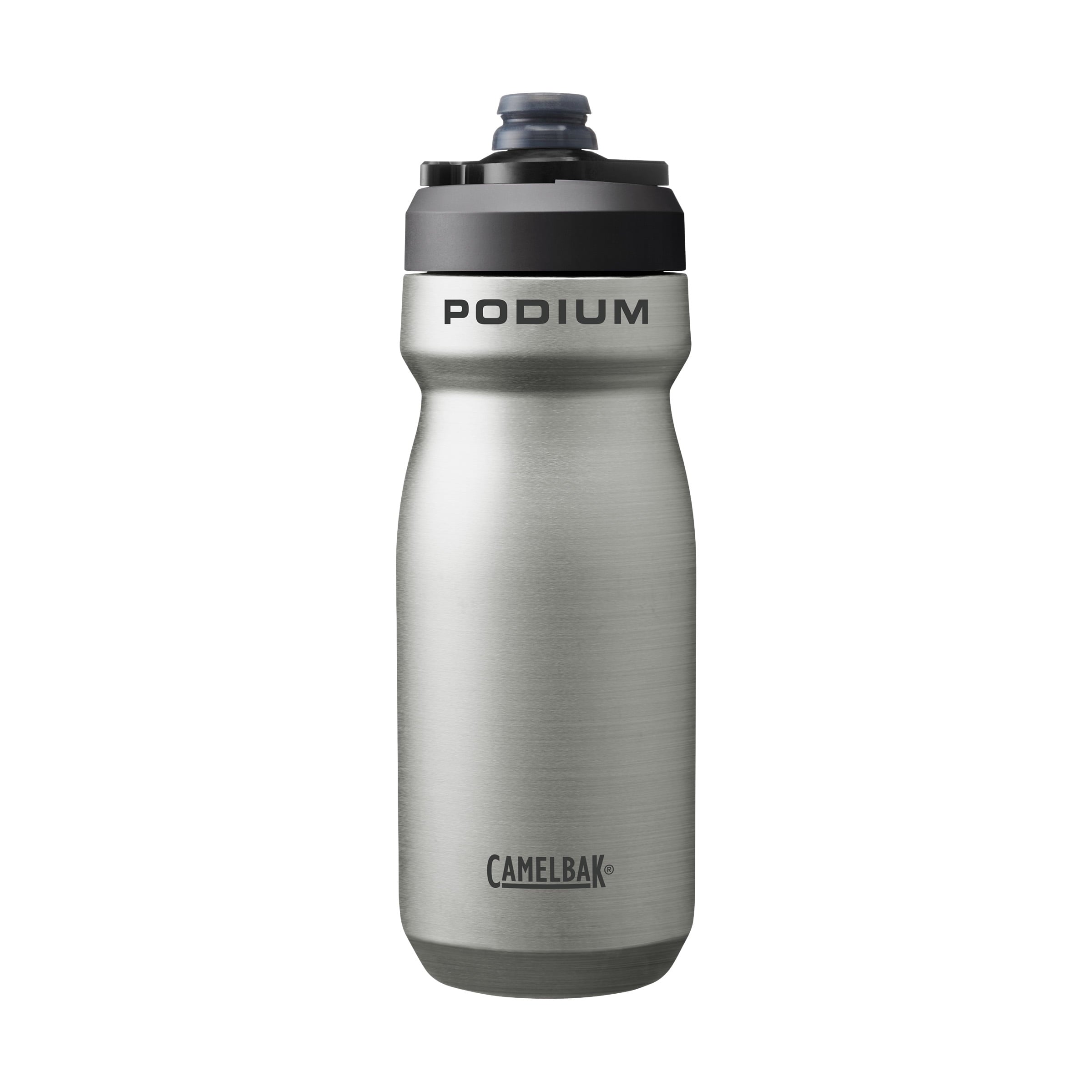 CamelBak Podium 18oz Insulated Stainless Steel Bike Water Bottle, Stainless - E1W0