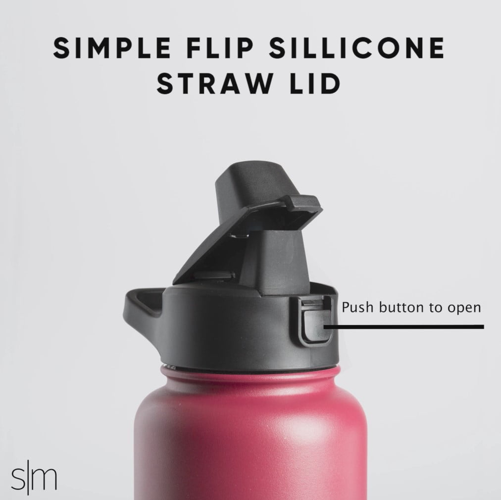 Simple Modern 64 Fluid Ounces Plastic Summit Water Bottle with Straw Lid - Malibu - R28P