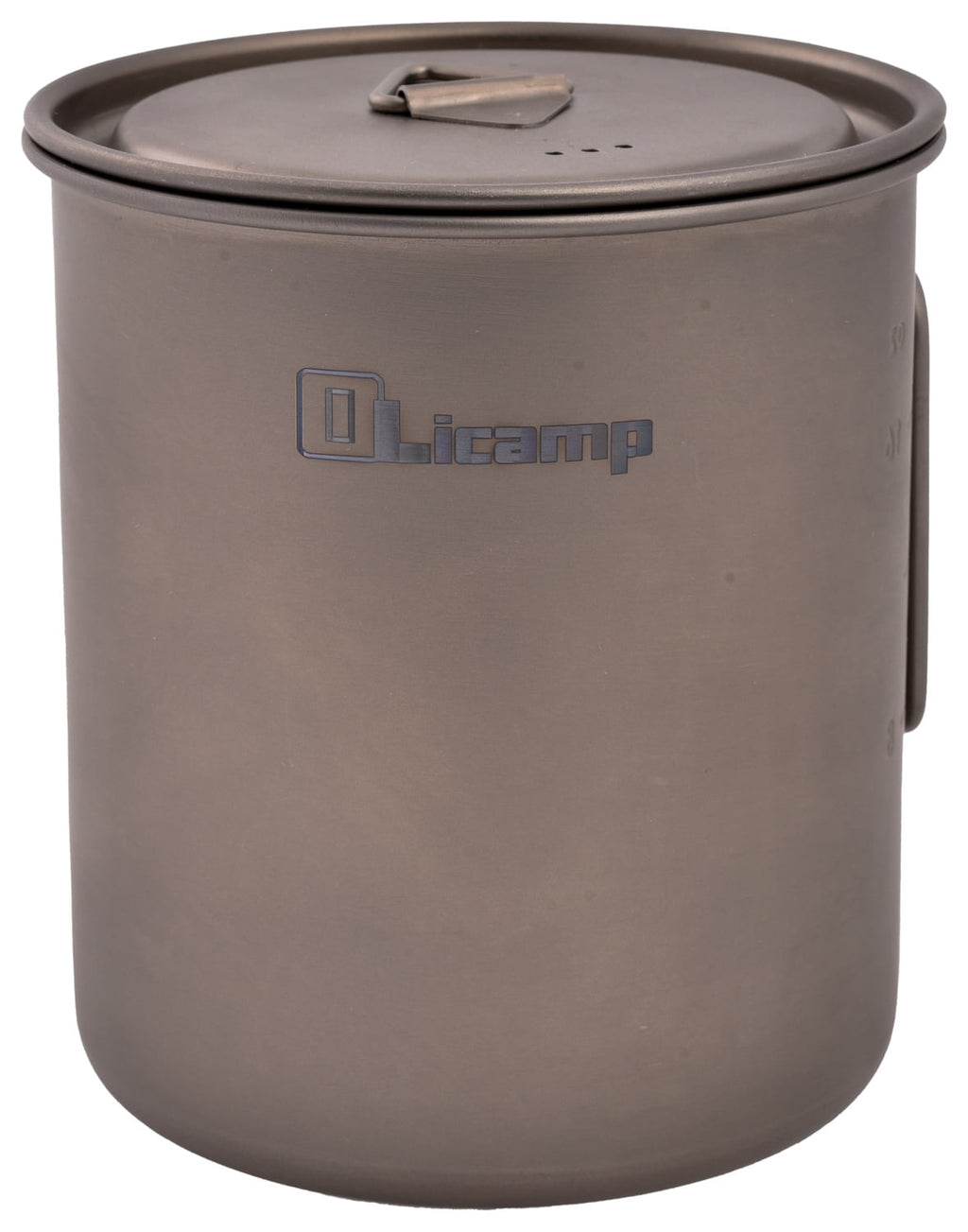 Olicamp Titanium Space Saver Mug with Lid, Nests Nalgene Bottle Inside, Lightweight and Compact, Perfect for Camping and Backpacking, 750mL - 7R3C