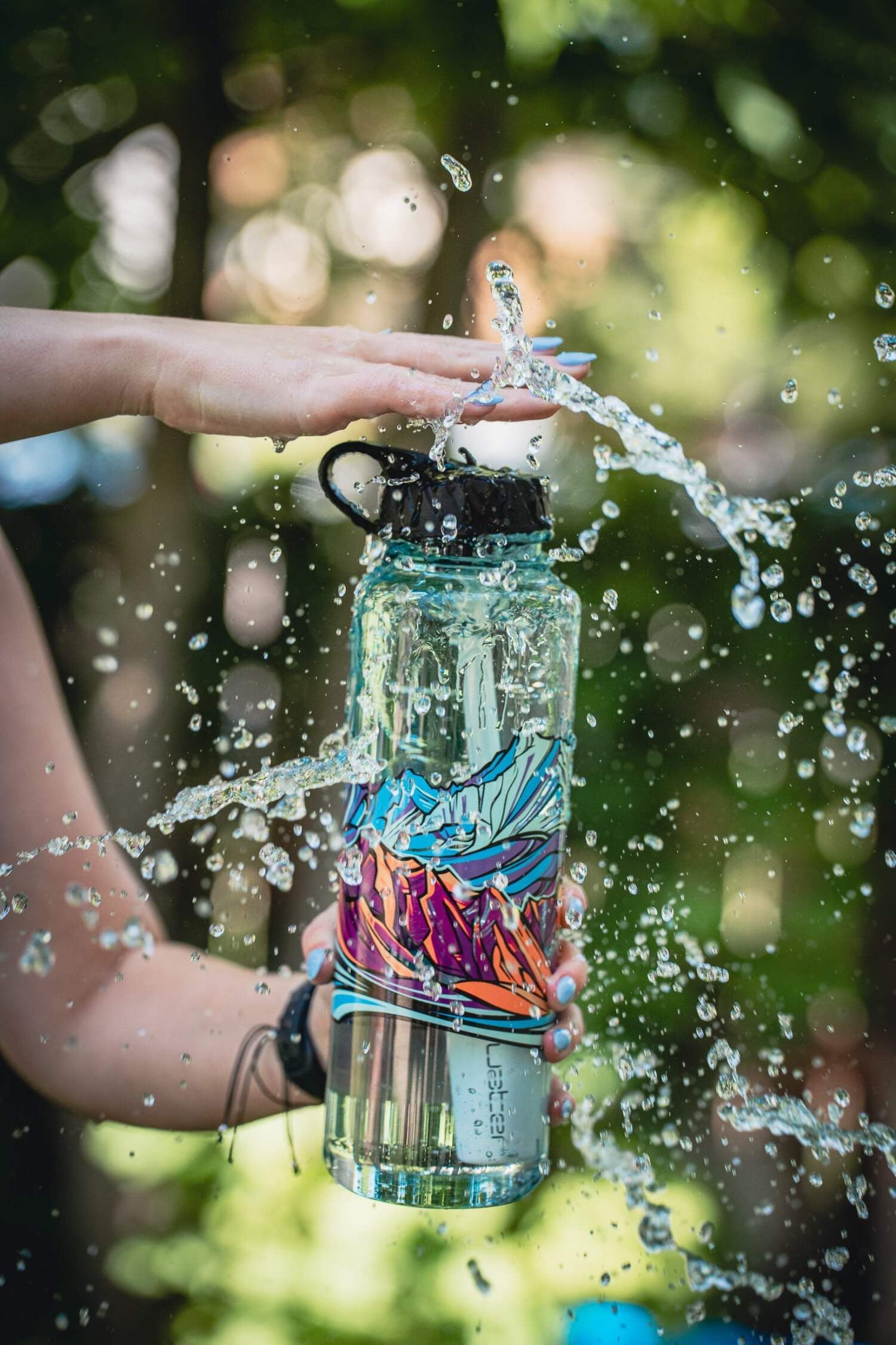 Epic Water Filters Nalgene OG Sustain Tritan USA Made Water Bottle and 75 Gallon Filter - Removes 99.99% of Water Impurities, 32oz, Leggitt Art - PNLR