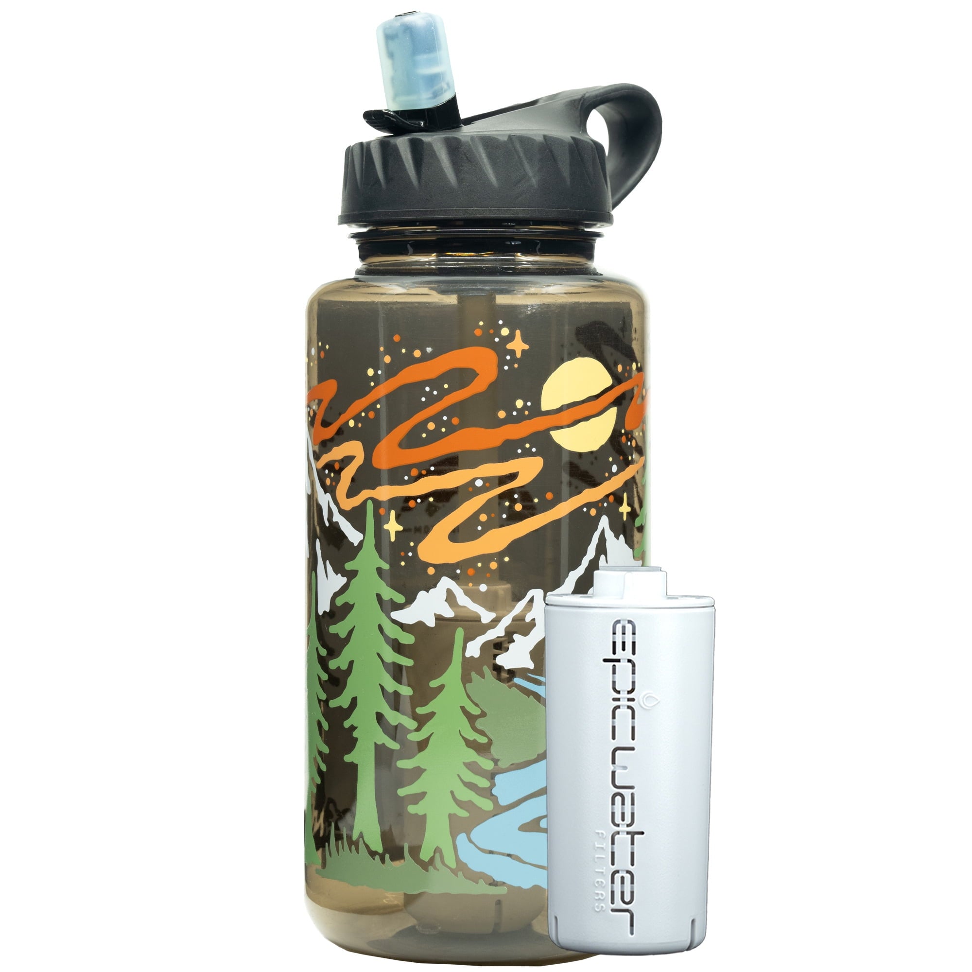 Epic Water Filters Nalgene OG Sustain Tritan USA Made Water Bottle and 75 Gallon Filter - Removes 99.99% of Water Impurities, 32oz, Atomic Child Special Edition - IHJ0