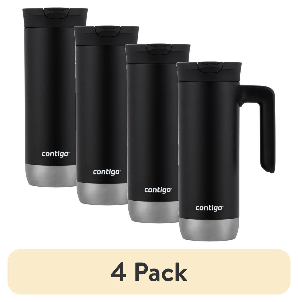 Contigo Huron 2.0 Stainless Steel Travel Mug with SNAPSEAL Lid and Handle in Black, 20 fl oz. - EI5J