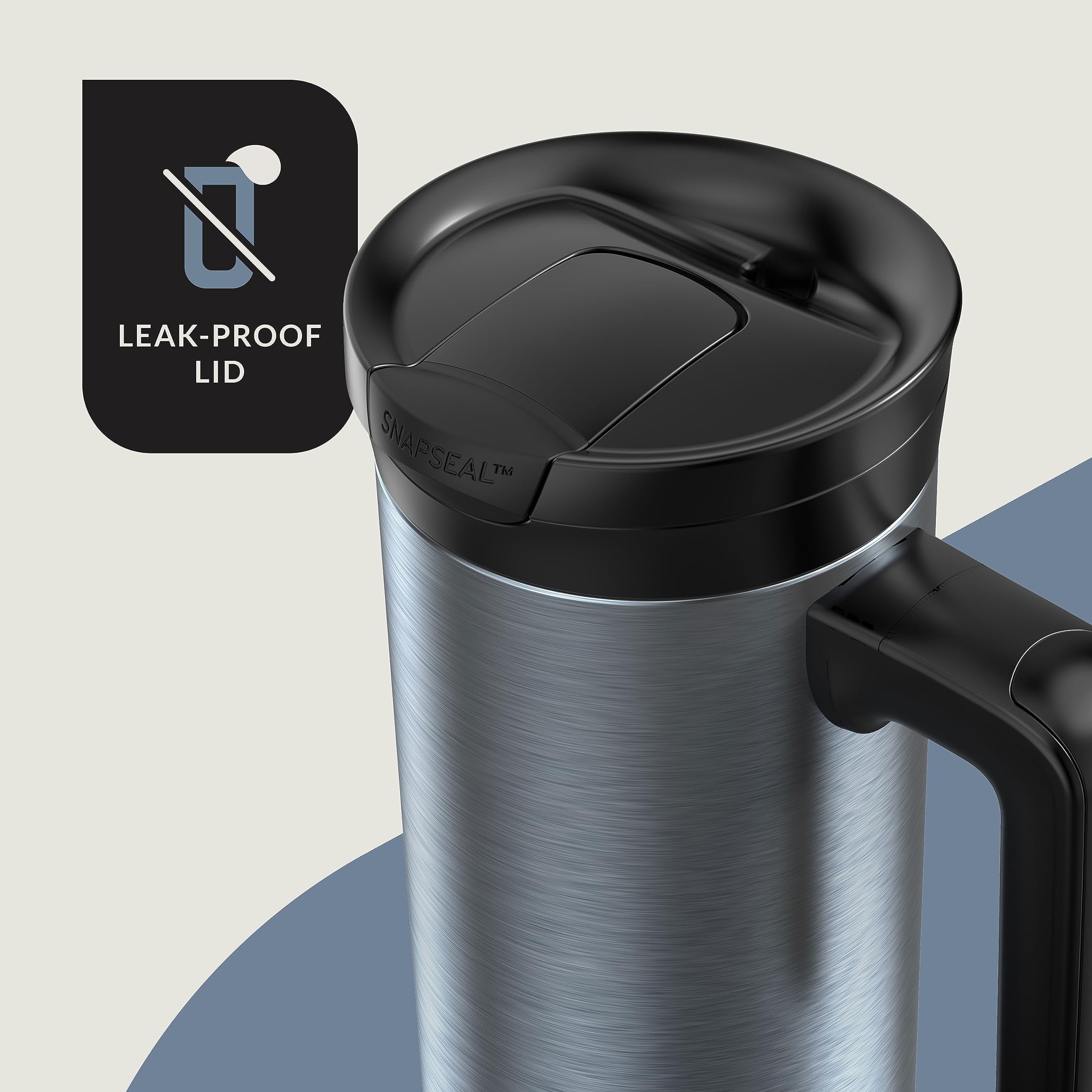 Contigo 20 oz. Superior 2.0 SnapSeal Stainless Steel Travel Mug - Dark Ice - OOQD