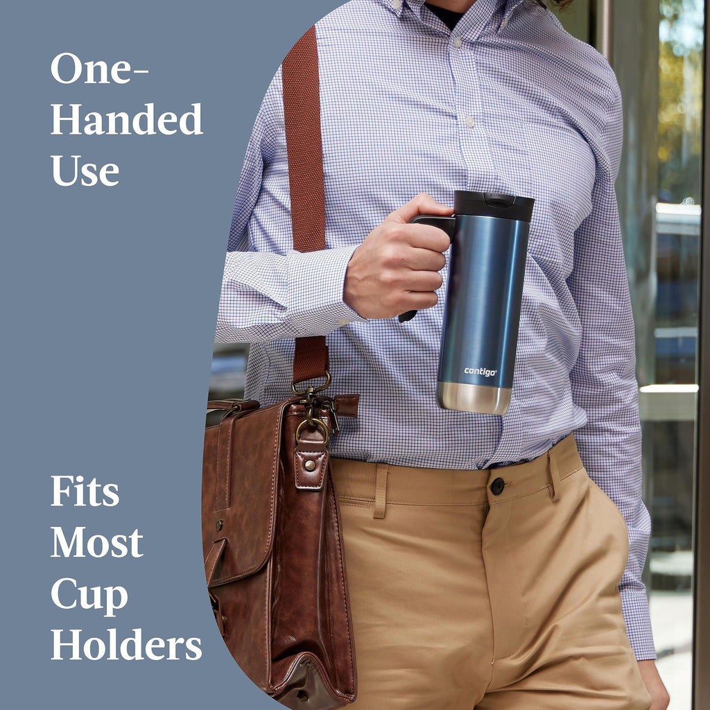 Contigo 20 oz. Superior 2.0 SnapSeal Stainless Steel Travel Mug - Dark Ice - OOQD