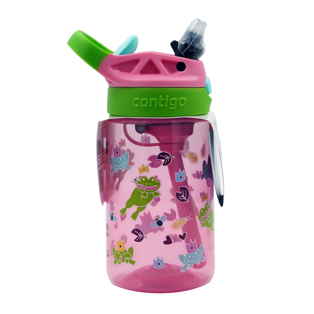 Contigo Kids Water Bottle with Redesigned AUTOSPOUT Straw, 14 oz, Grape Forest Haven - 13PG