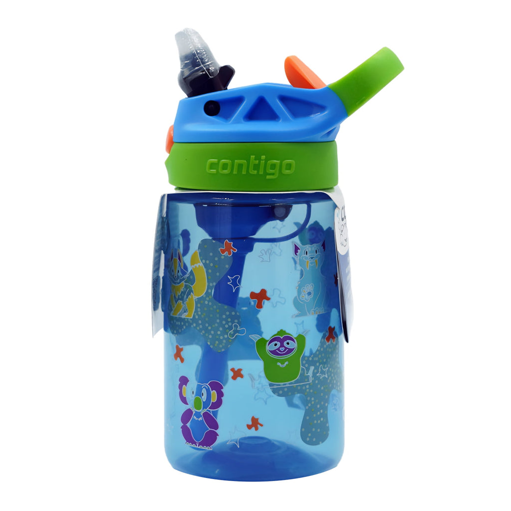 Contigo Kids Water Bottle with Redesigned AUTOSPOUT Straw, 14 oz, Grape Forest Haven - 13PG