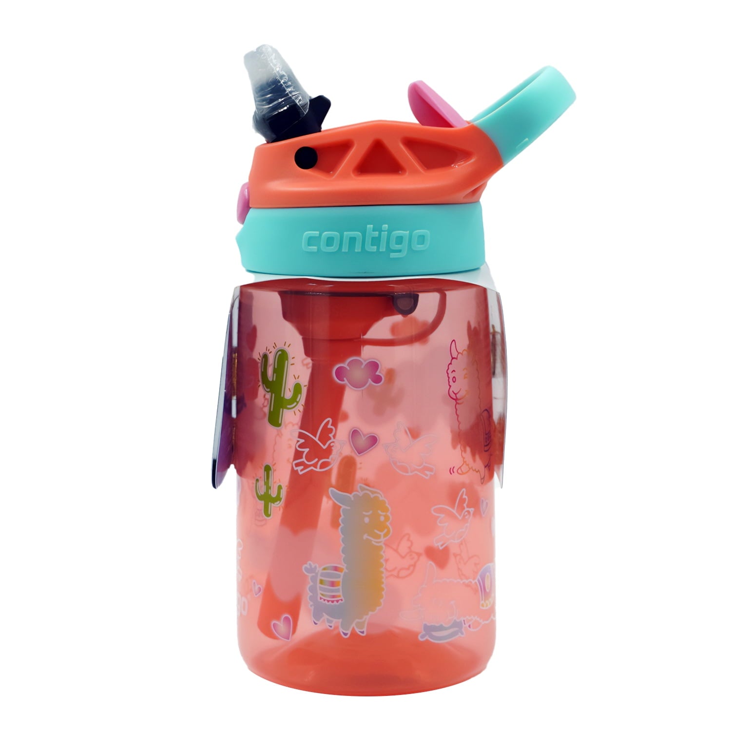 Contigo Kids Water Bottle with Redesigned AUTOSPOUT Straw, 14 oz, Grape Forest Haven - 13PG