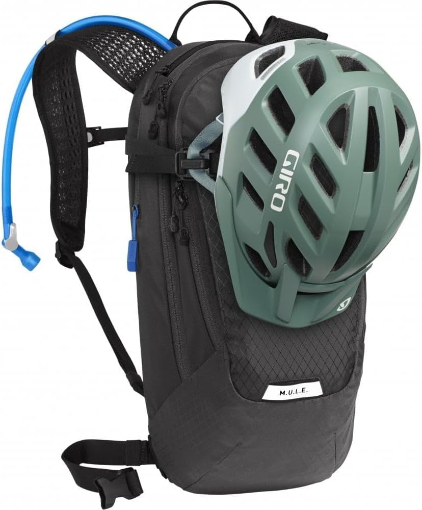 CamelBak Women's M.U.L.E. 12 Mountain Biking Hydration Pack - Easy Refilling Hydration Backpack - Magnetic Tube Trap 100oz, Charcoal/Black - 62XK