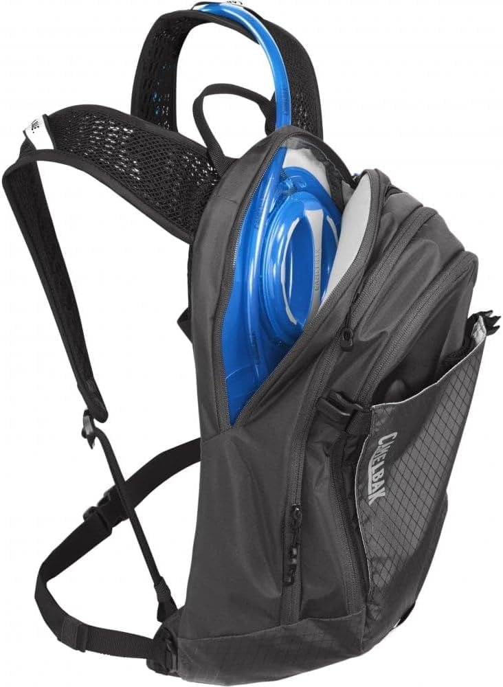 CamelBak Women's M.U.L.E. 12 Mountain Biking Hydration Pack - Easy Refilling Hydration Backpack - Magnetic Tube Trap 100oz, Charcoal/Black - 62XK