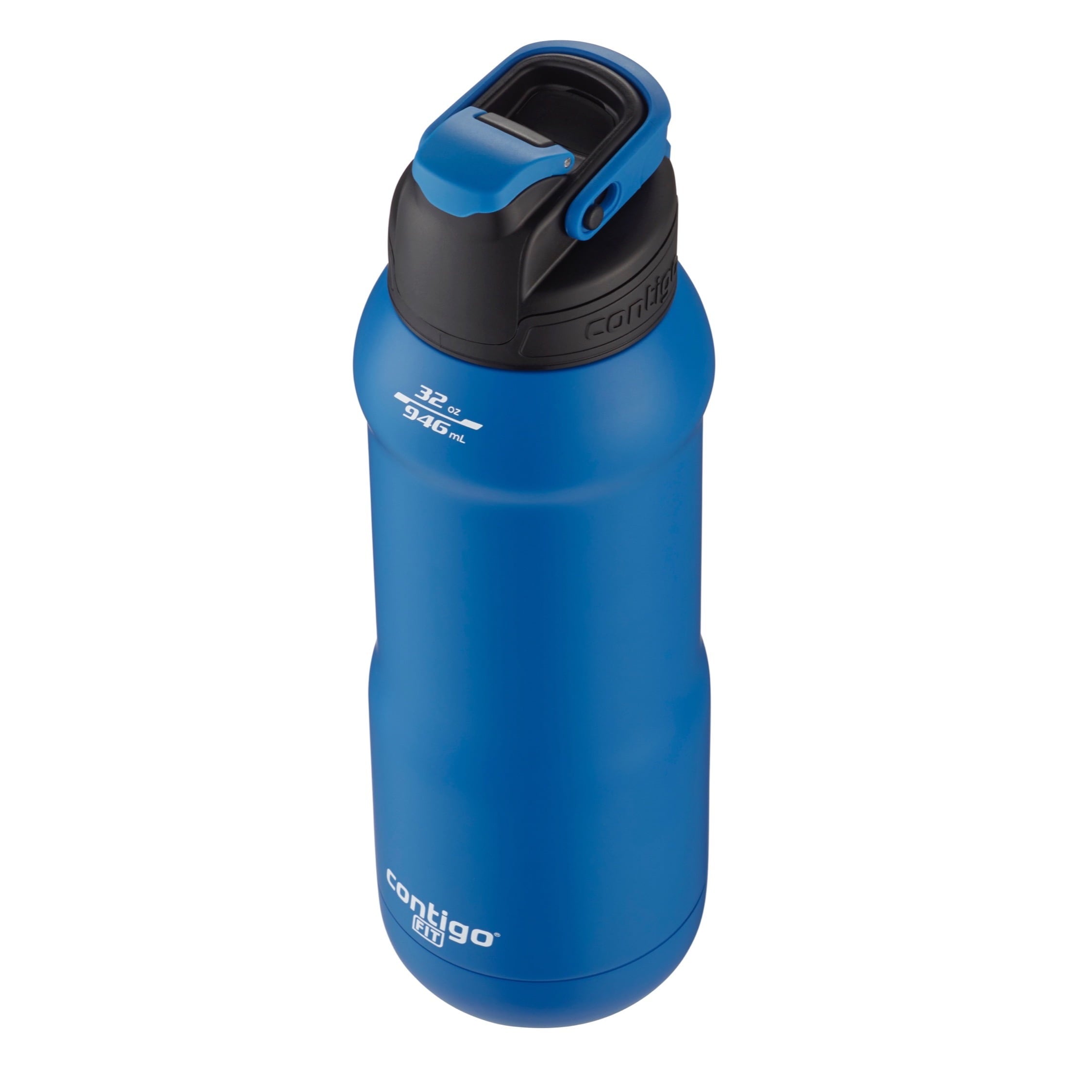 Contigo Fit Stainless Steel AUTOSPOUT Water Bottle with Straw, Blue Amp, 32 fl oz. - CHCL