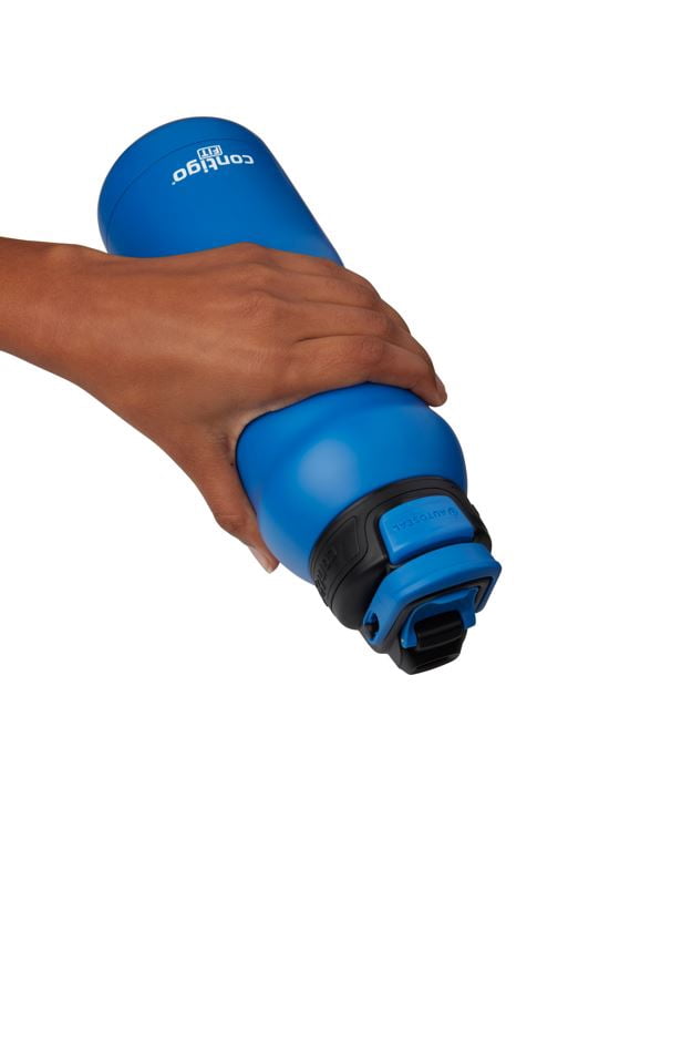 Contigo Fit Stainless Steel AUTOSPOUT Water Bottle with Straw, Blue Amp, 32 fl oz. - CHCL