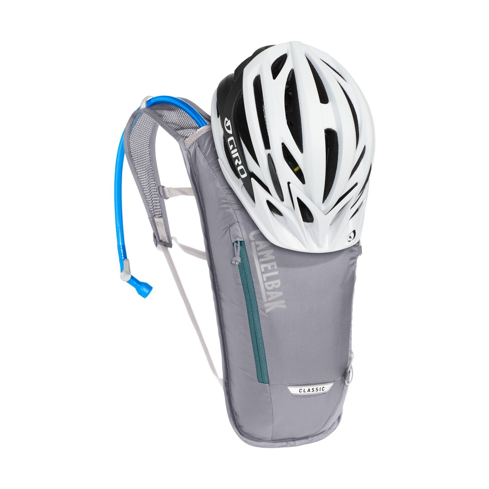 CamelBak Classic 70oz Light Bike Hydration Pack, Gunmetal/Hydro - 6OBE