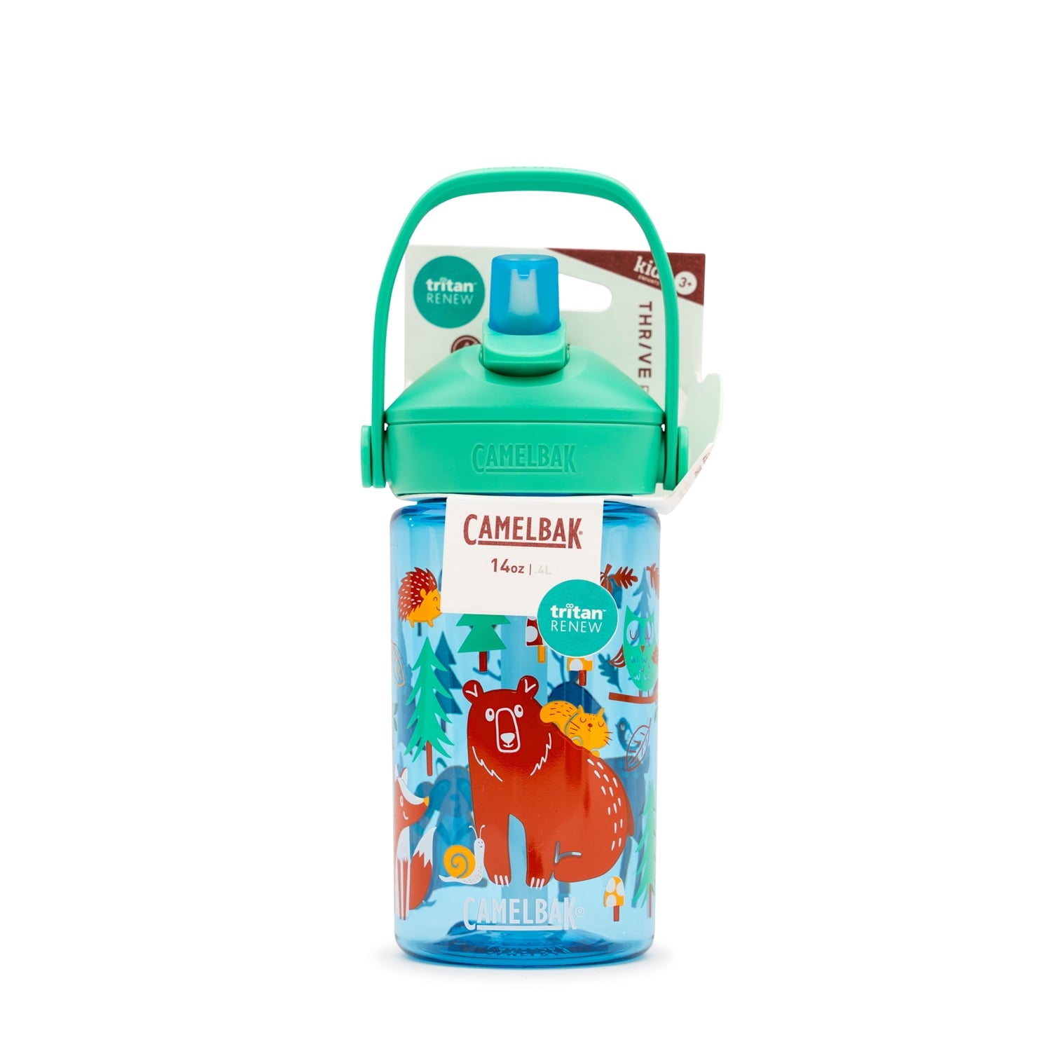 Camelbak Thrive™ Flip Straw Kids 14oz Bottle, Friendly Forest - 346C