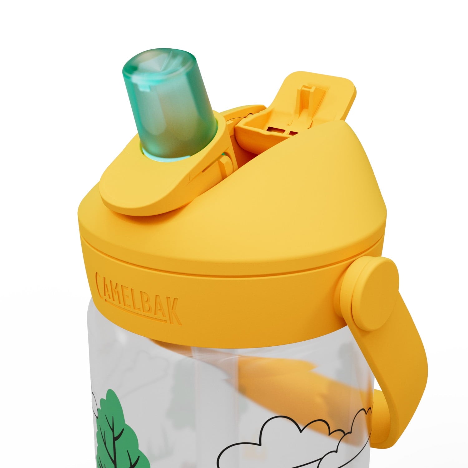 Camelbak Thrive™ Flip Straw Kids 14oz Bottle, Friendly Forest - 346C