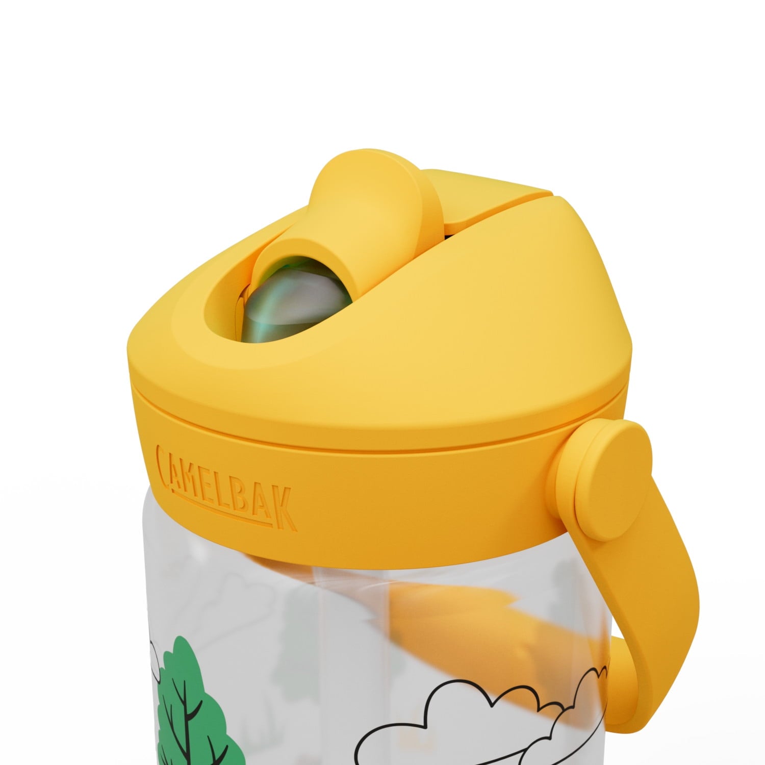 Camelbak Thrive™ Flip Straw Kids 14oz Bottle, Friendly Forest - 346C