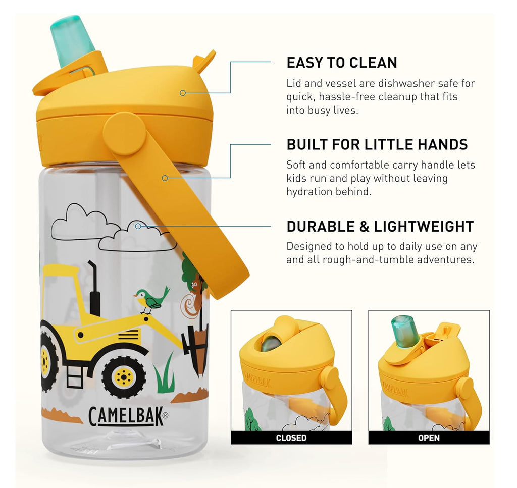 Camelbak Thrive™ Flip Straw Kids 14oz Bottle, Friendly Forest - 346C