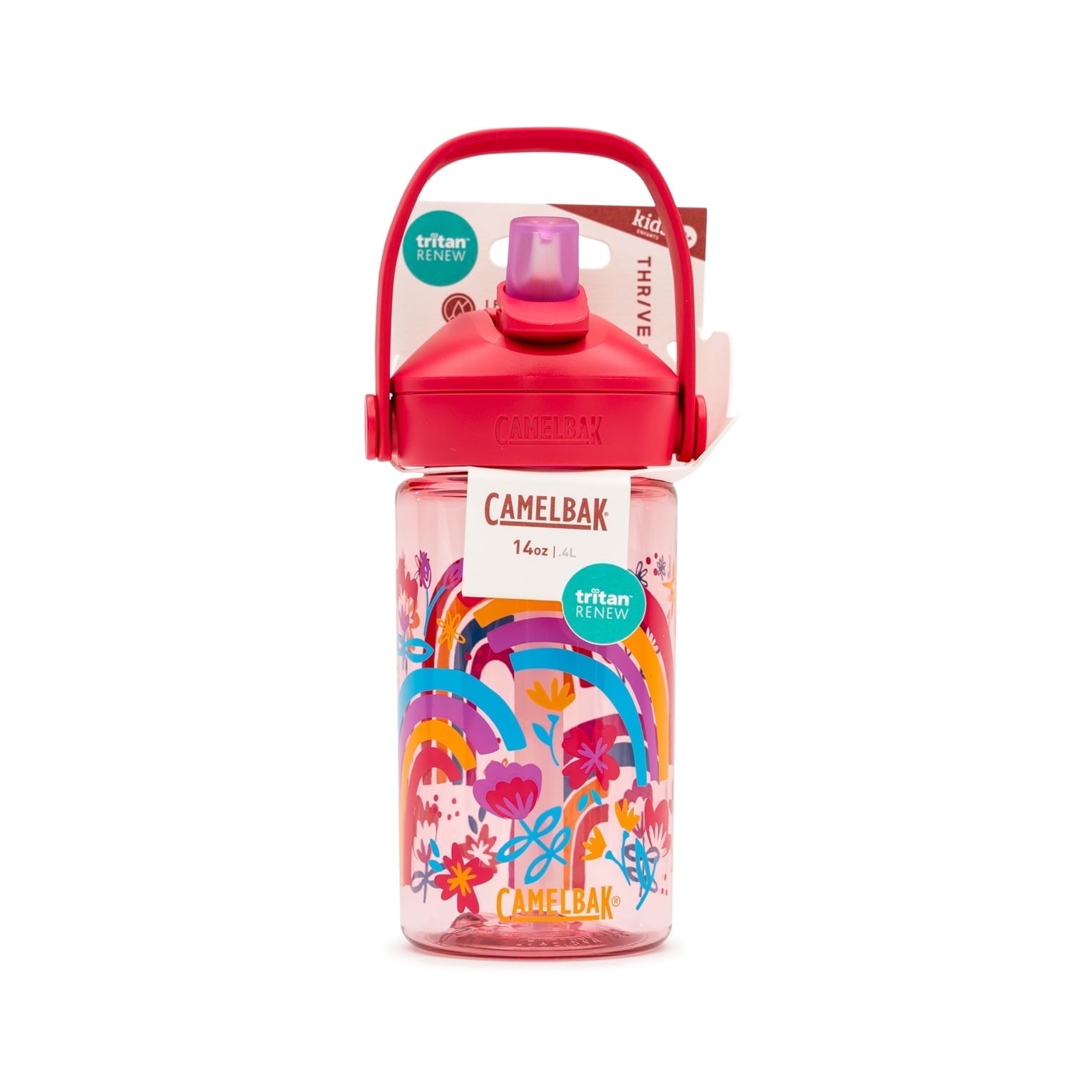 Camelbak Thrive™ Flip Straw Kids 14oz Bottle, Friendly Forest - 346C