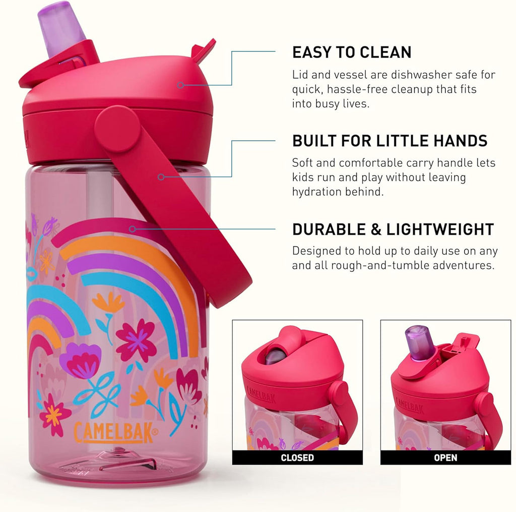 Camelbak Thrive™ Flip Straw Kids 14oz Bottle, Friendly Forest - 346C