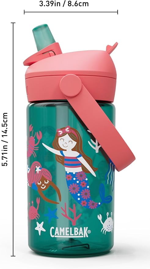 Camelbak Thrive™ Flip Straw Kids 14oz Bottle, Friendly Forest - 346C