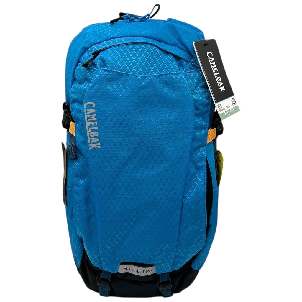 CAMELBAK M.U.L.E Pro 14L Bike Hydration Backpack 100 oz, Ibiza Blue/Orange - HTAD