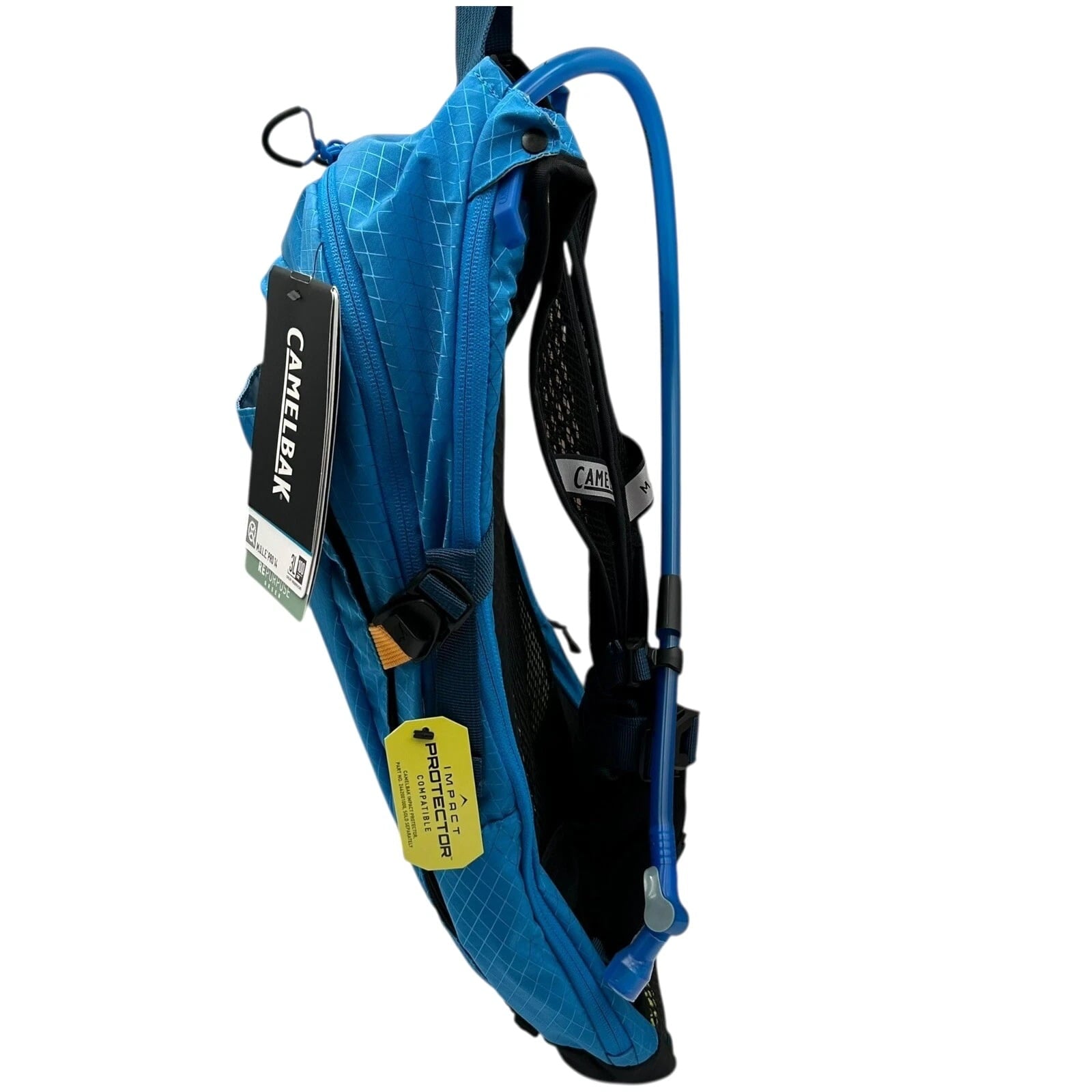 CAMELBAK M.U.L.E Pro 14L Bike Hydration Backpack 100 oz, Ibiza Blue/Orange - HTAD