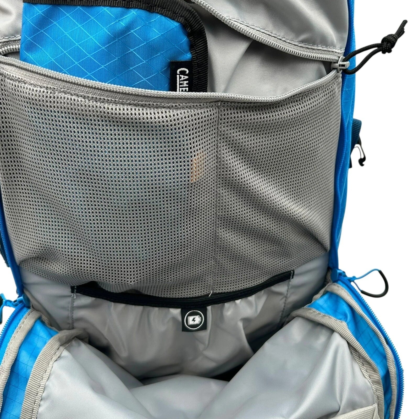 CAMELBAK M.U.L.E Pro 14L Bike Hydration Backpack 100 oz, Ibiza Blue/Orange - HTAD